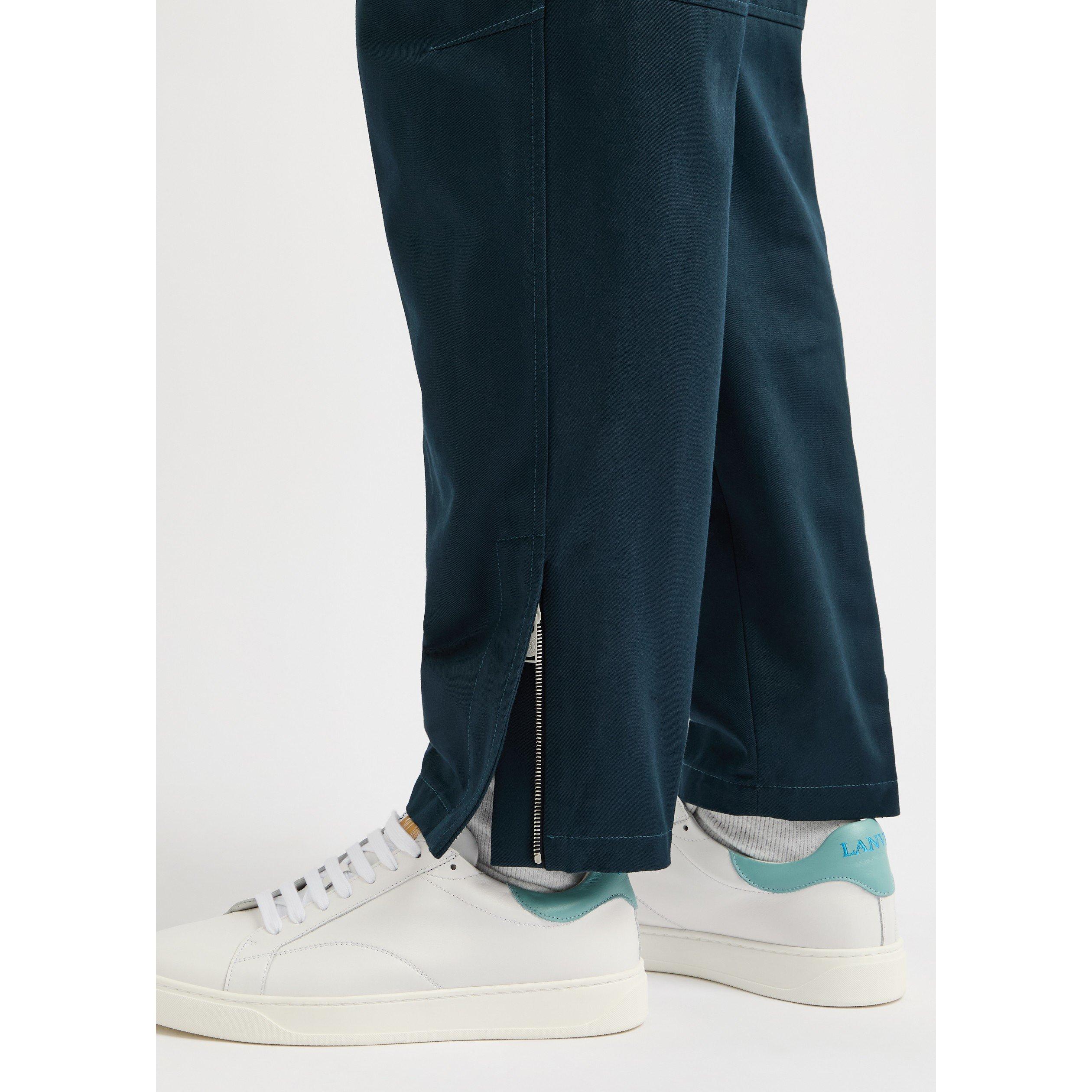 DARK BLUE - Lanvin - Men's Cotton Straight Leg Trousers - 4