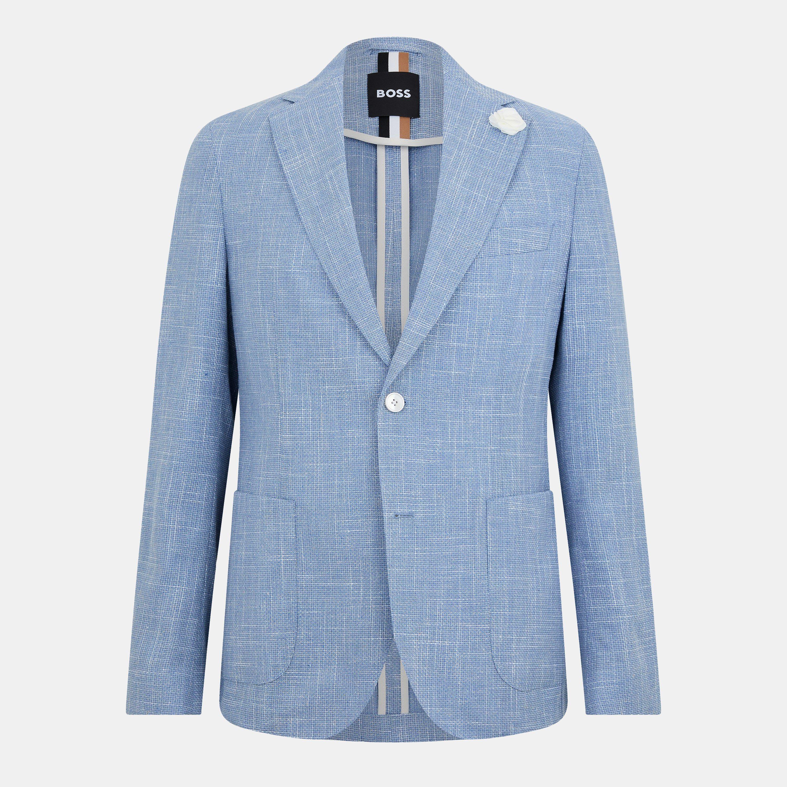 Boss Men's Hbb C Hanry Suit Jacket - Lt Pas Blue 454 - 36 (46)