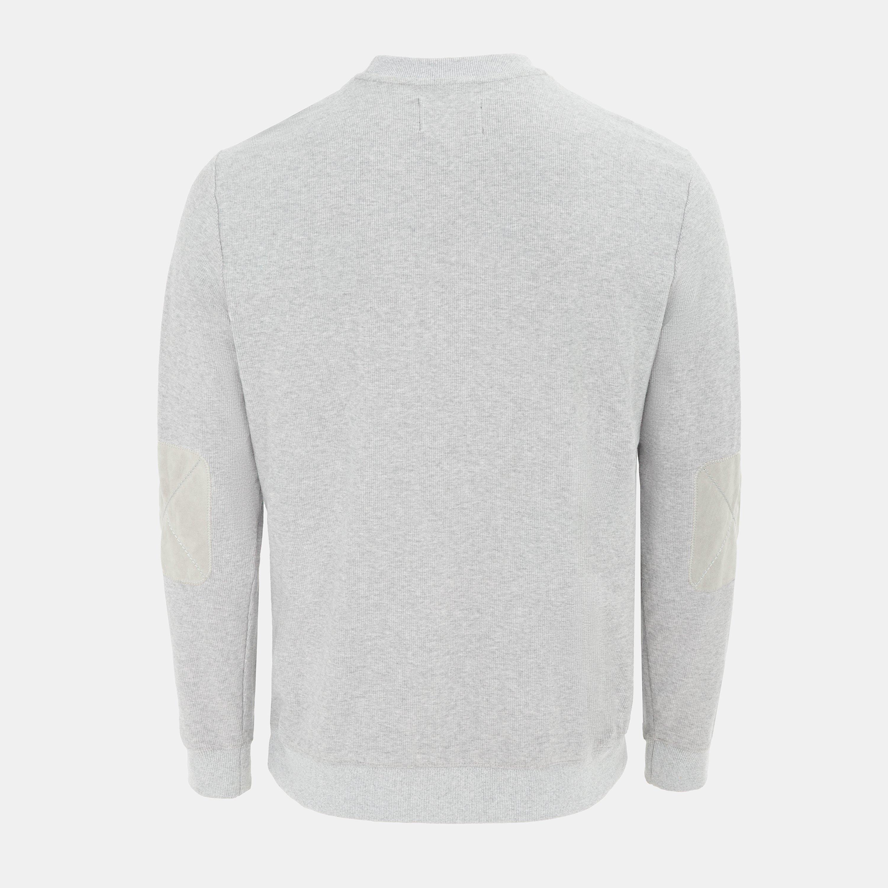 Light Grey - Howick - Crew Neck  Jumper Mens - 2