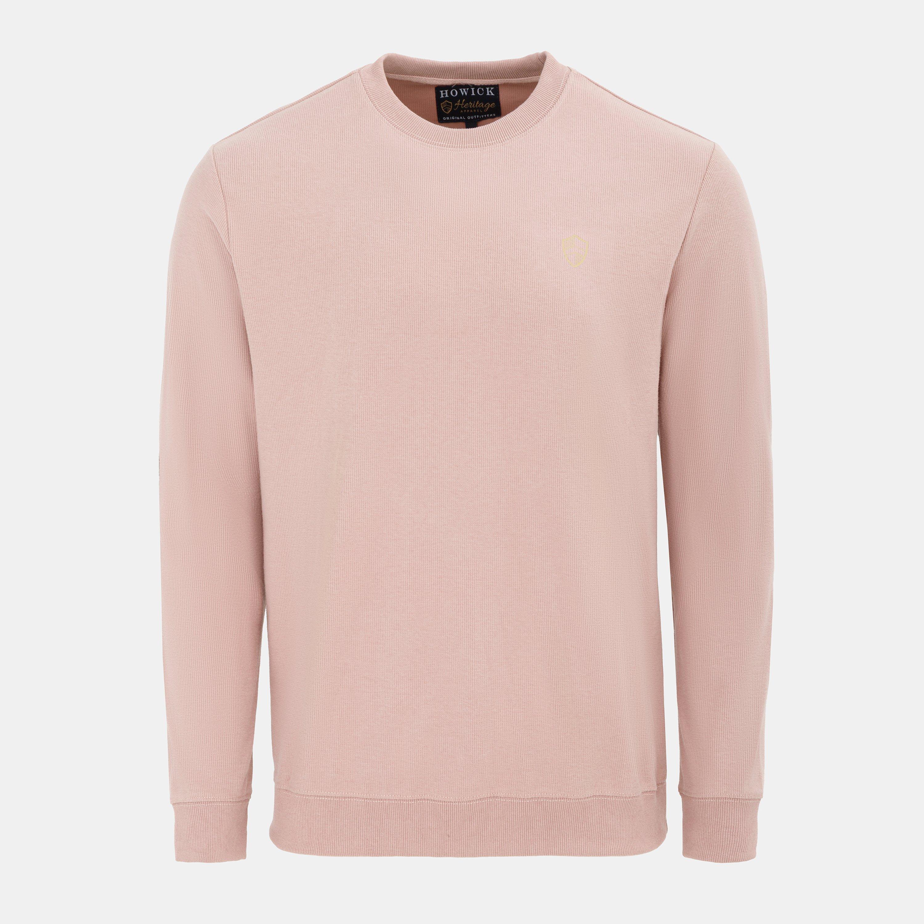Howick Men's Crew Neck Jumper - Pink - S