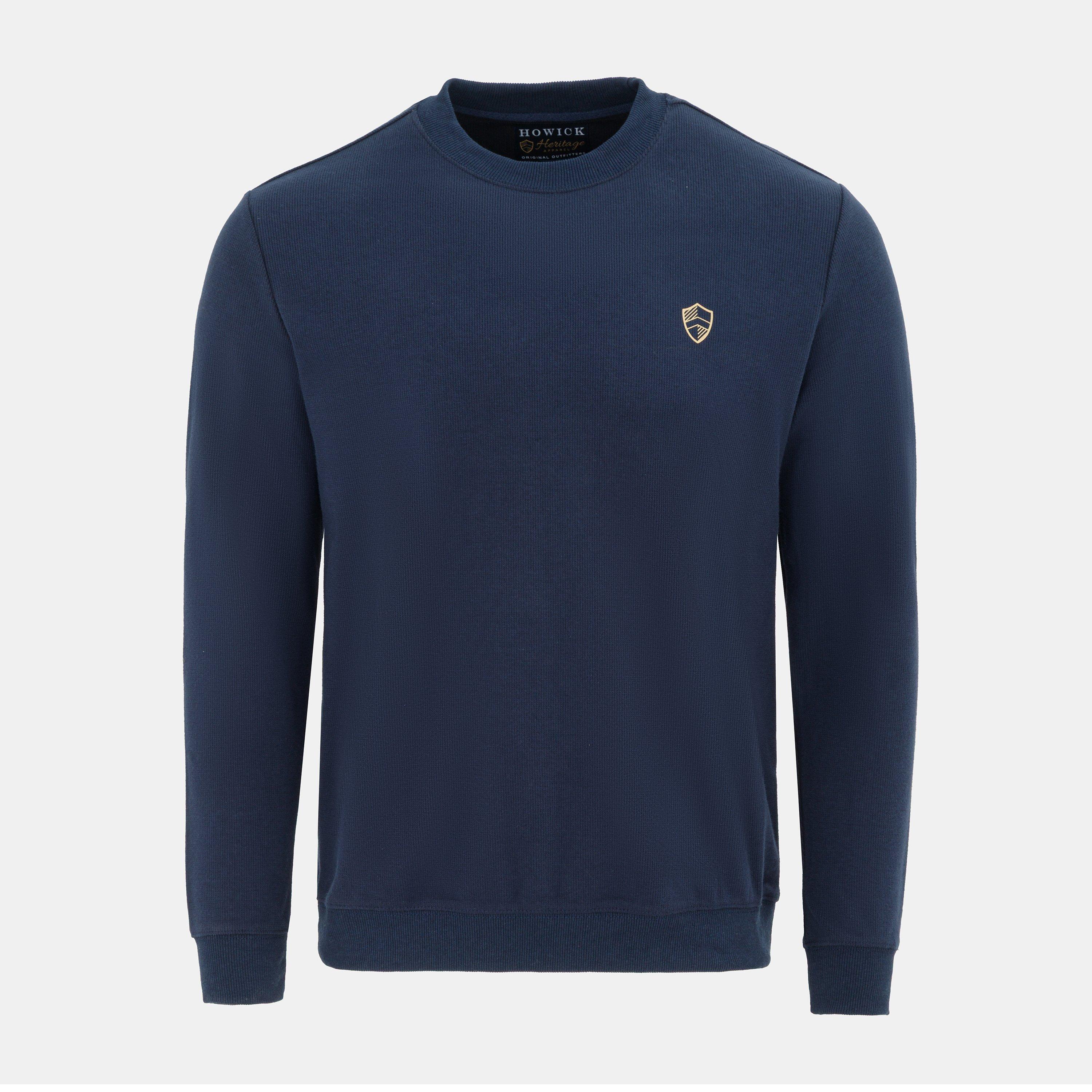 Howick Men's Crew Neck Jumper - Dark Blue - 2XL