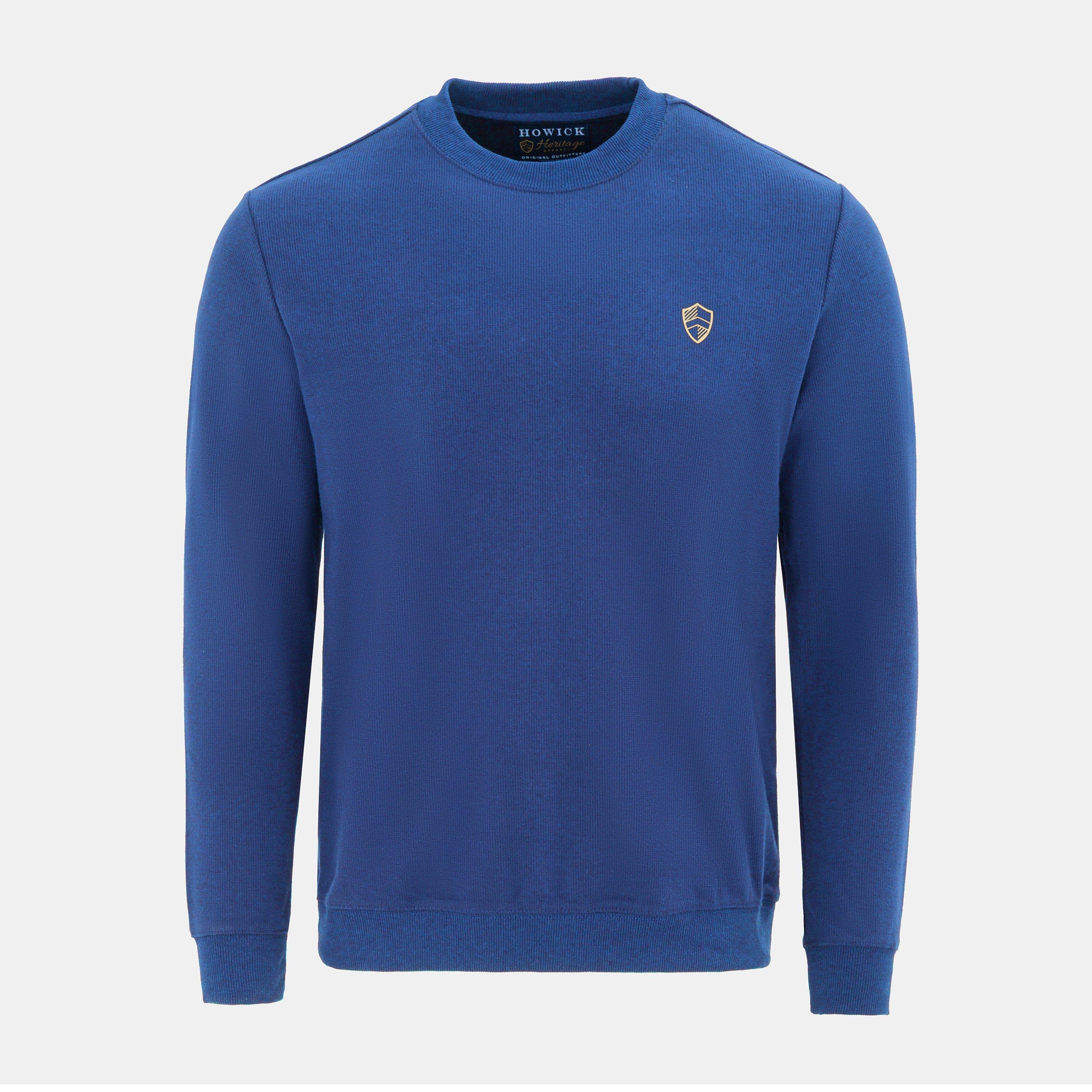 Howick Men's Crew Neck Jumper - Blue - 2XL