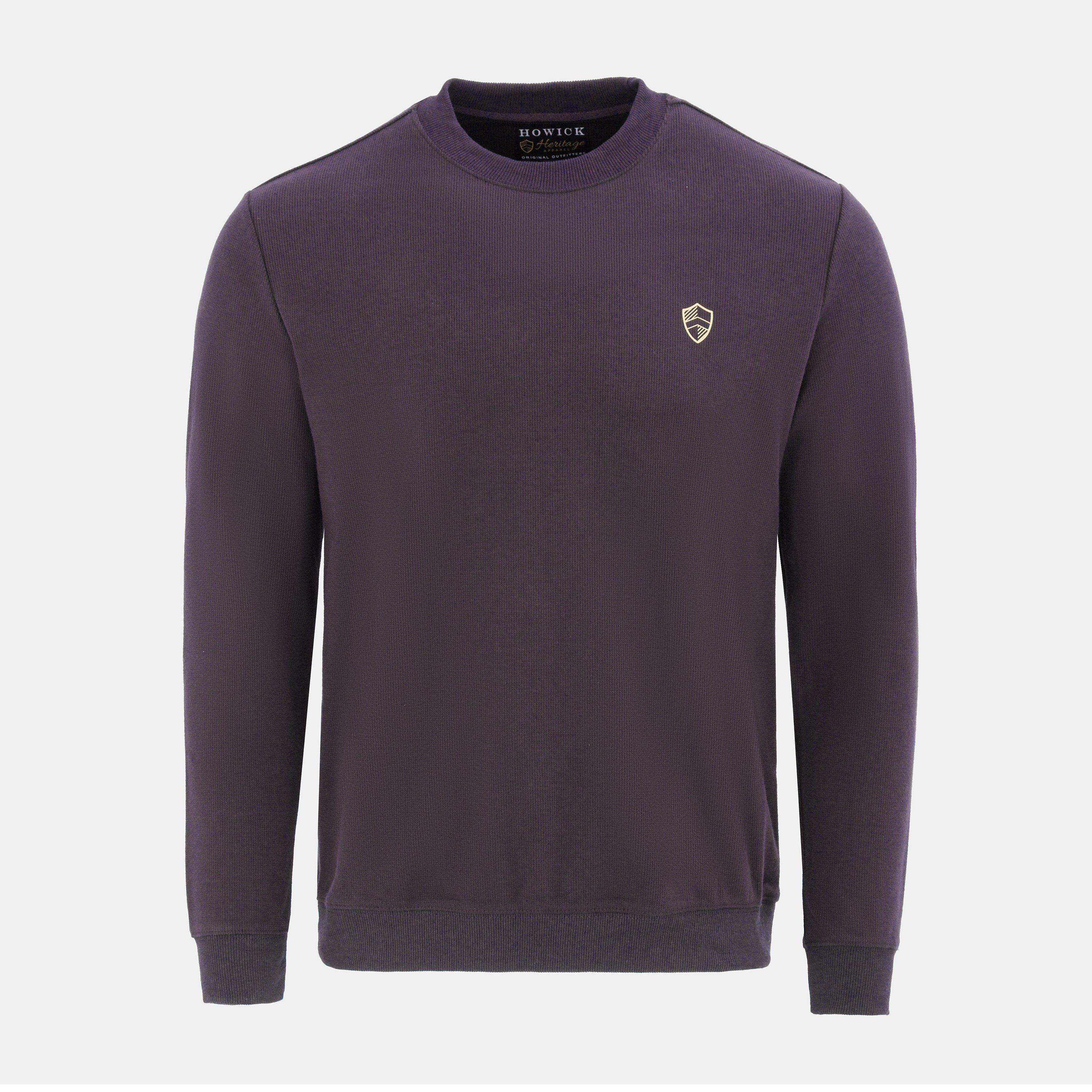 Howick Men's Crew Neck Jumper - Purple - S