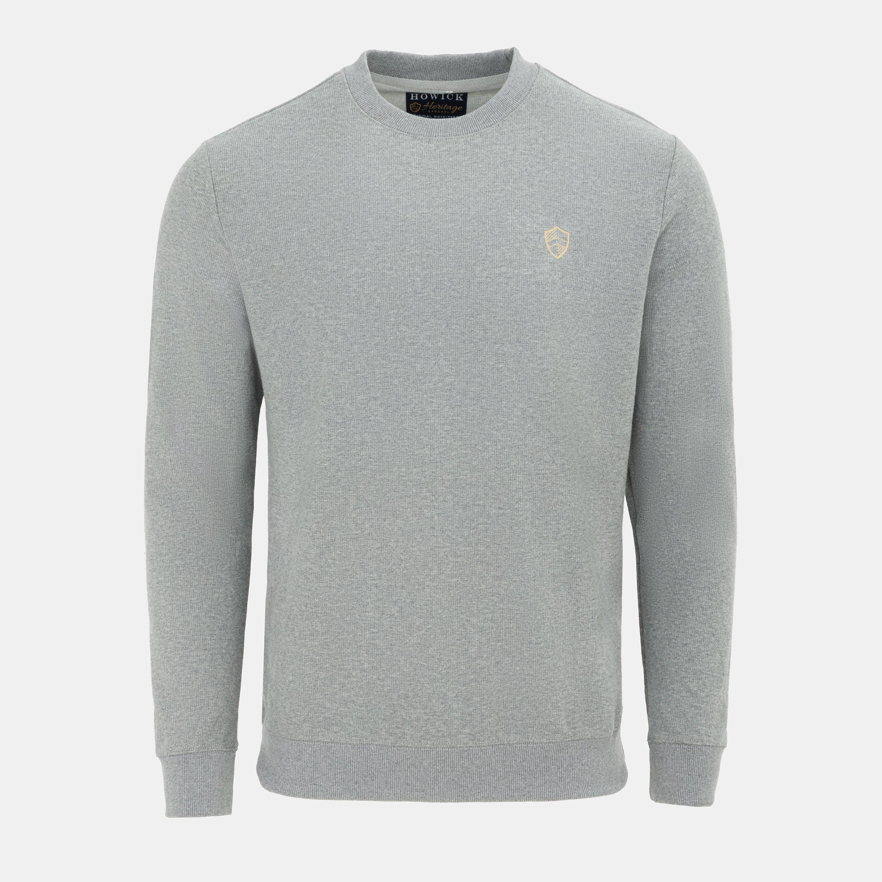 Howick Men's Crew Neck Jumper - Grey - S