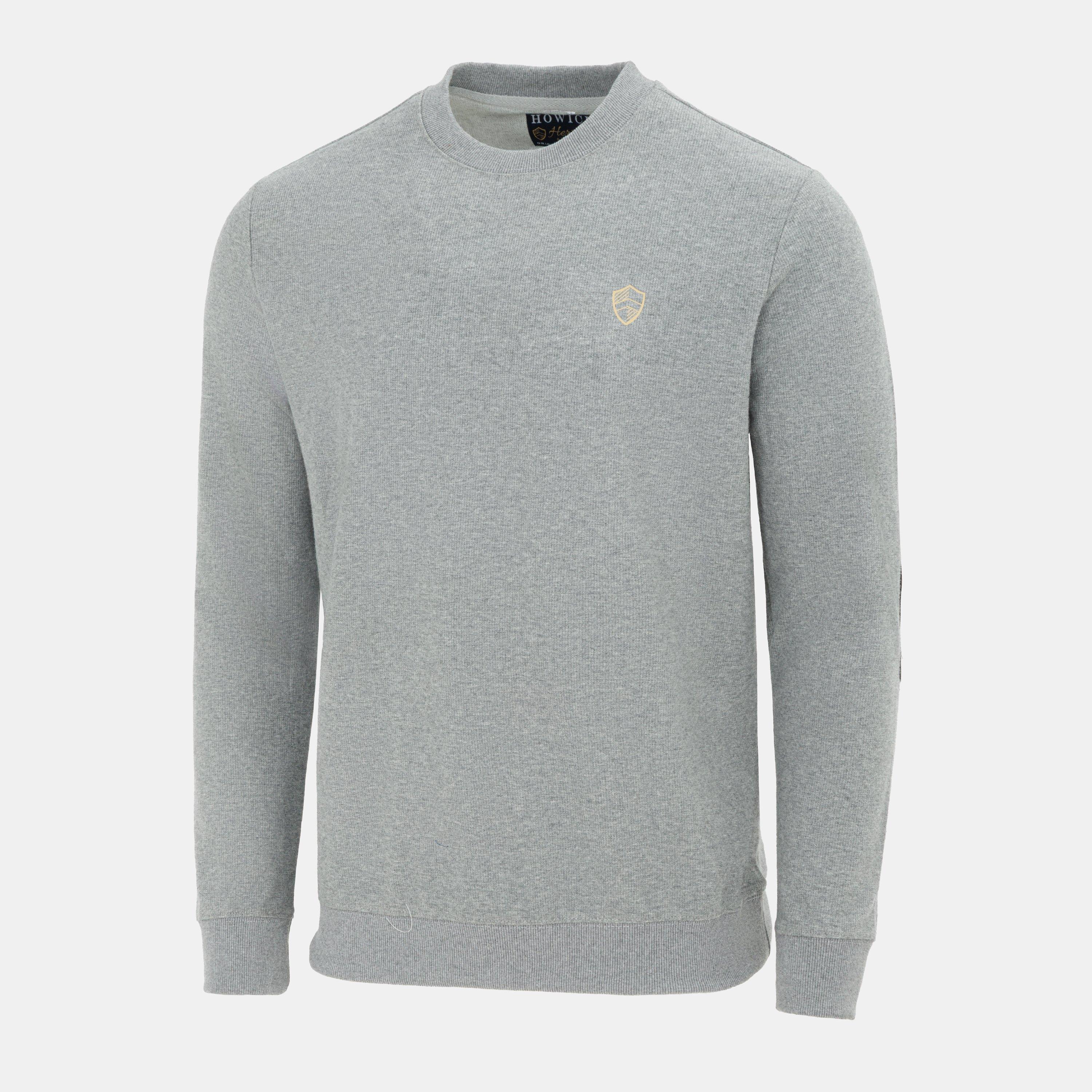 Grey - Howick - Crew Neck  Jumper Mens - 3