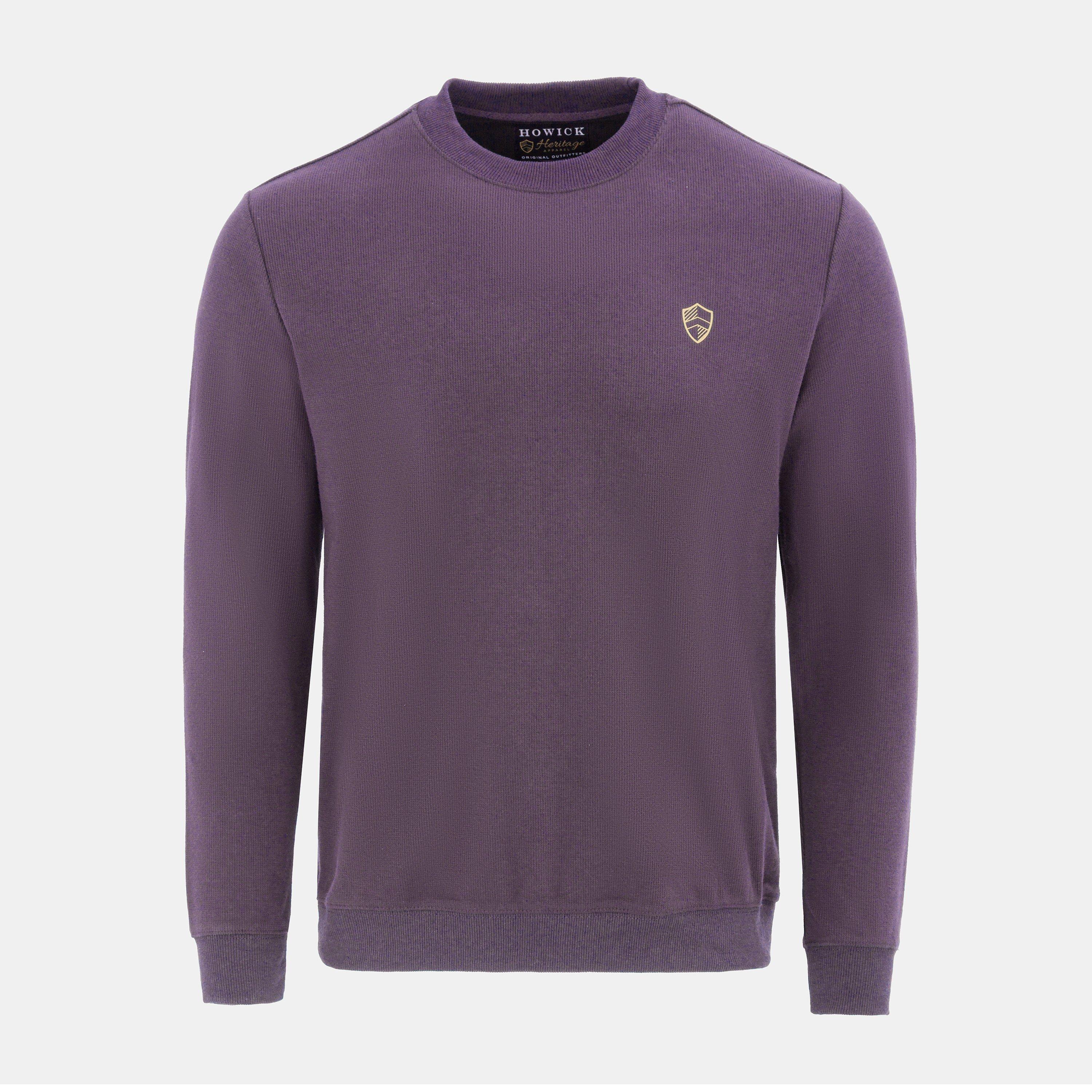 Howick Men's Crew Neck Jumper - Light Purple - XL