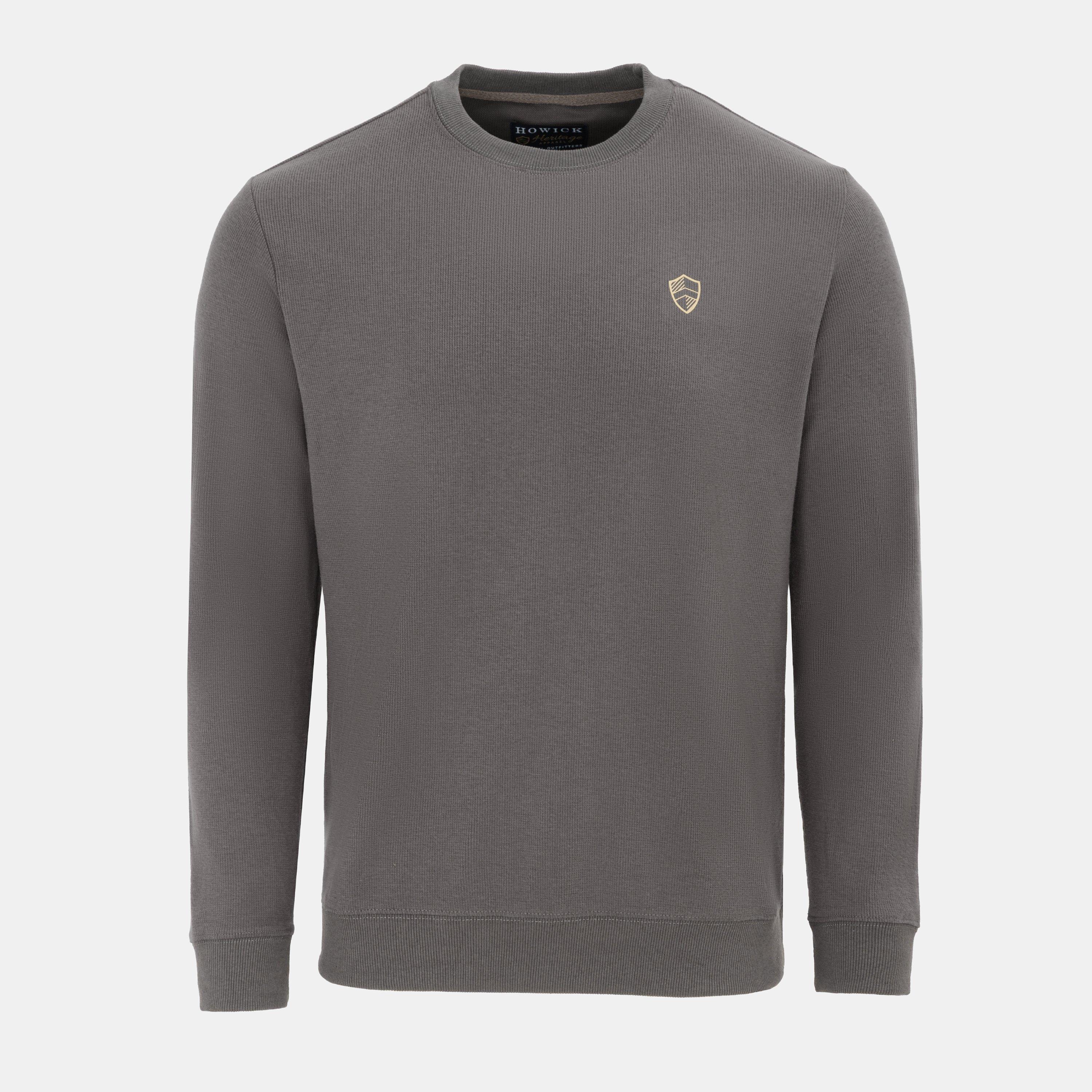 Howick Men's Crew Neck Jumper - Charcoal - S