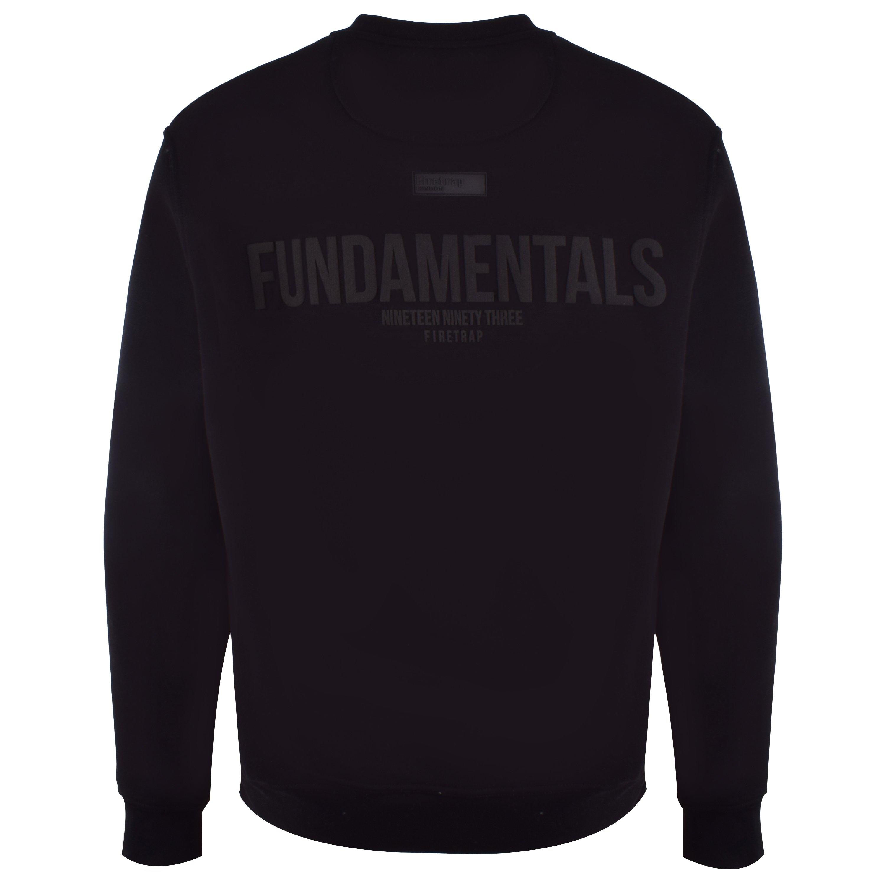 Crna - Firetrap - Puff Crew Sweatshirt - 2