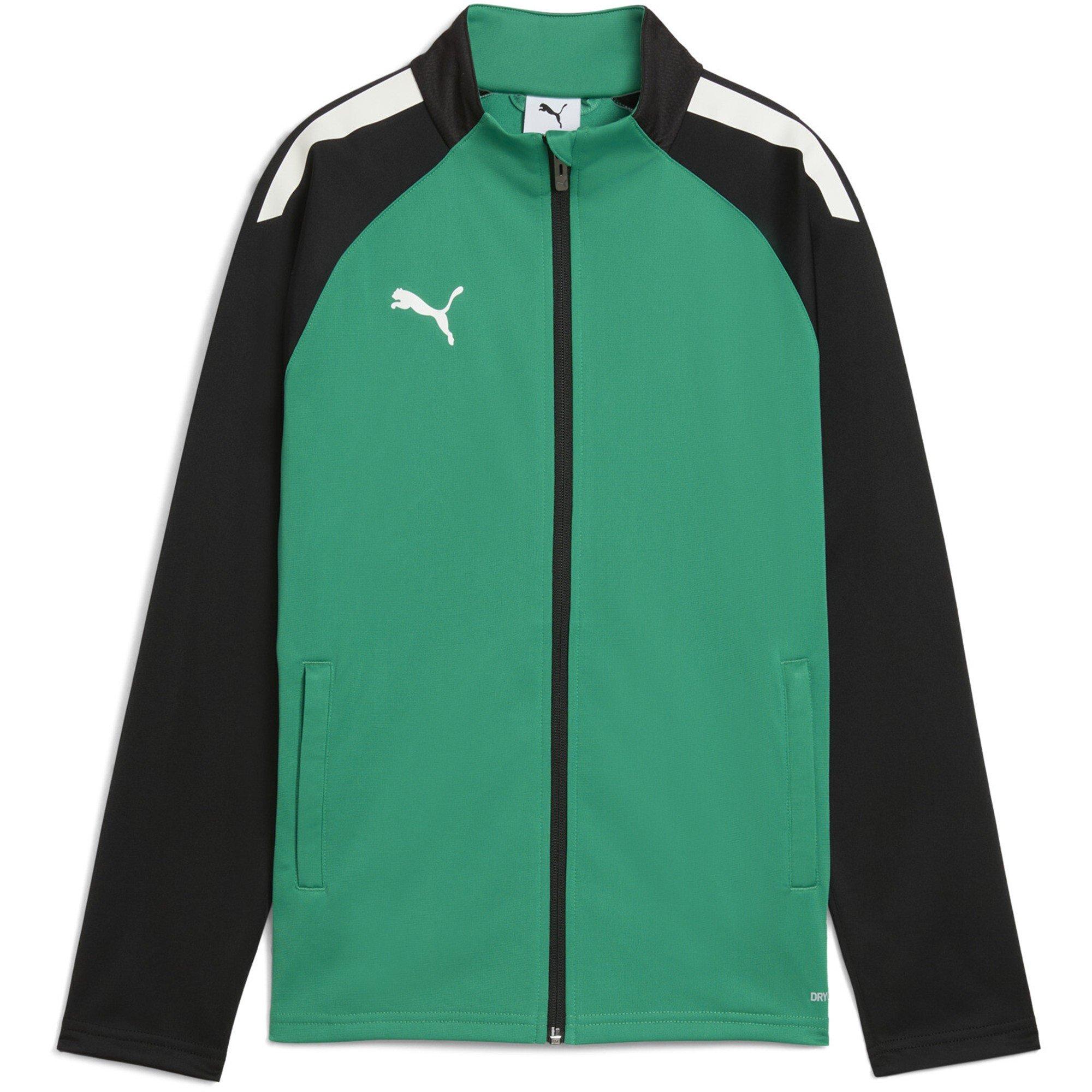 Puma  Kids Teamliga Training Jacket Jr Tracksuit Top - Peppergreen-Blk - 15 (3XL)