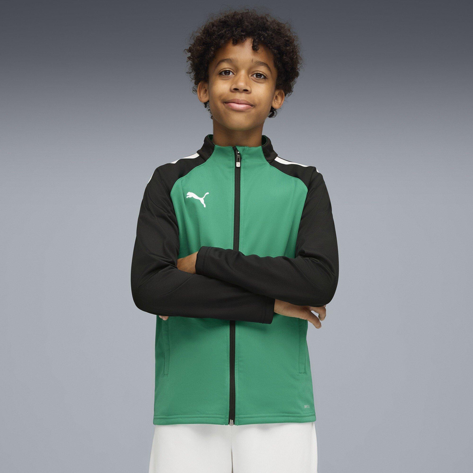 PepperGreen-Blk - Puma - Puma Teamliga Training Jacket Jr Tracksuit Top Unisex Kids - 3