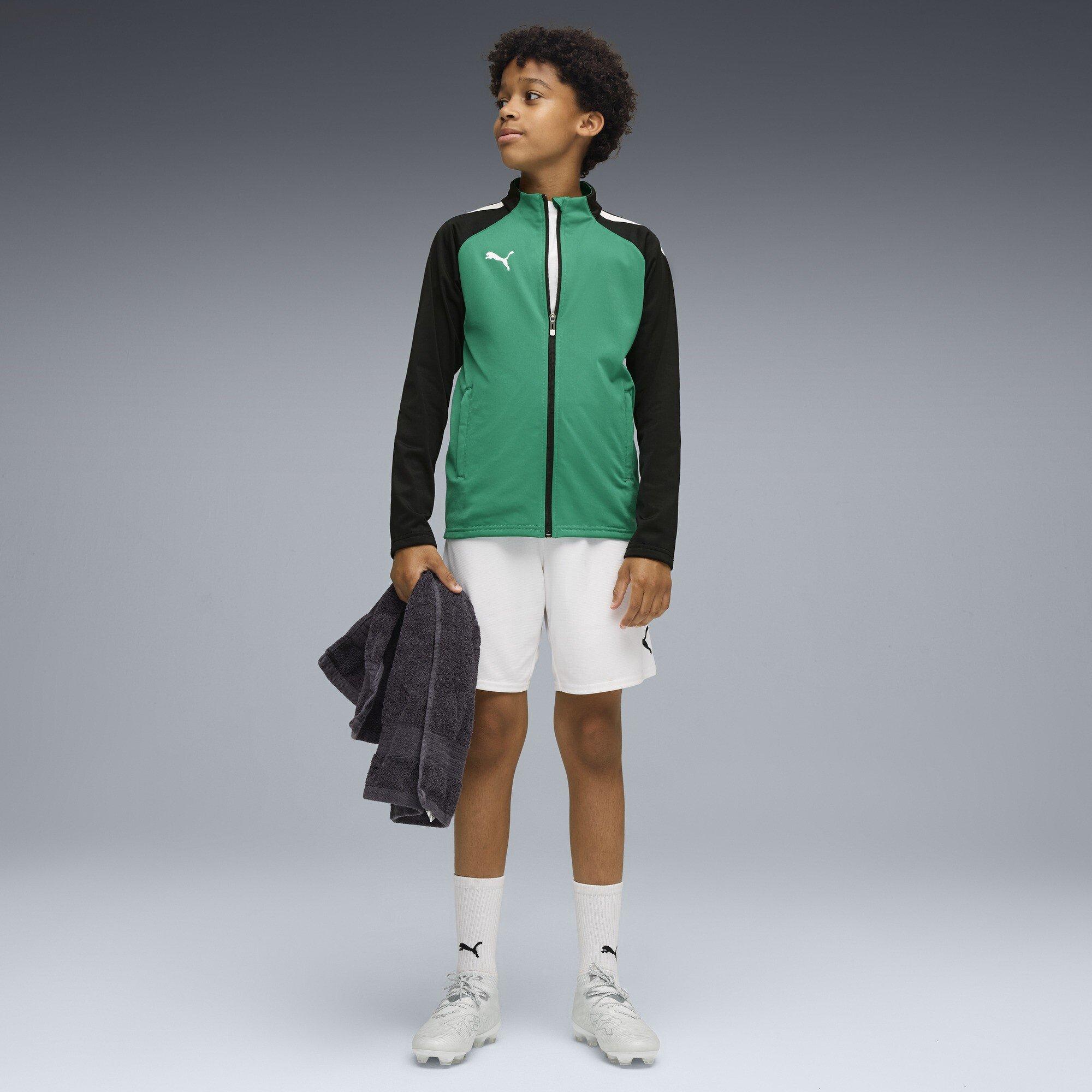 PepperGreen-Blk - Puma - Puma Teamliga Training Jacket Jr Tracksuit Top Unisex Kids - 5