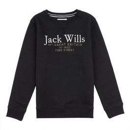 Jack Wills JW Script Crew Neck Sweatshirt Juniors