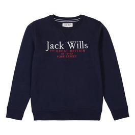 Jack Wills JW Script Crew Neck Sweatshirt Juniors