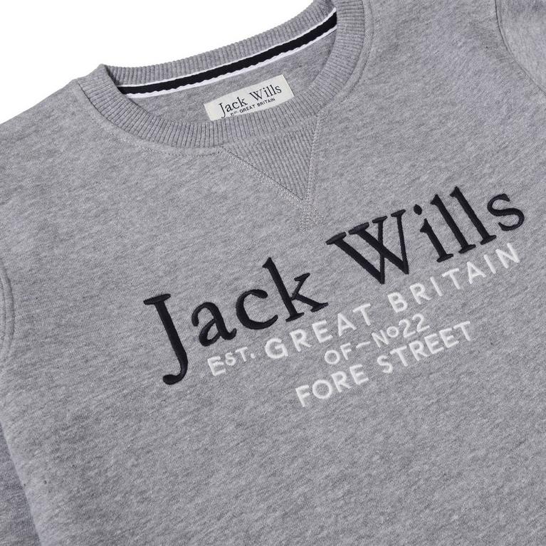 Gris chiné - Jack Wills - Flame Logo T-Shirt - 3