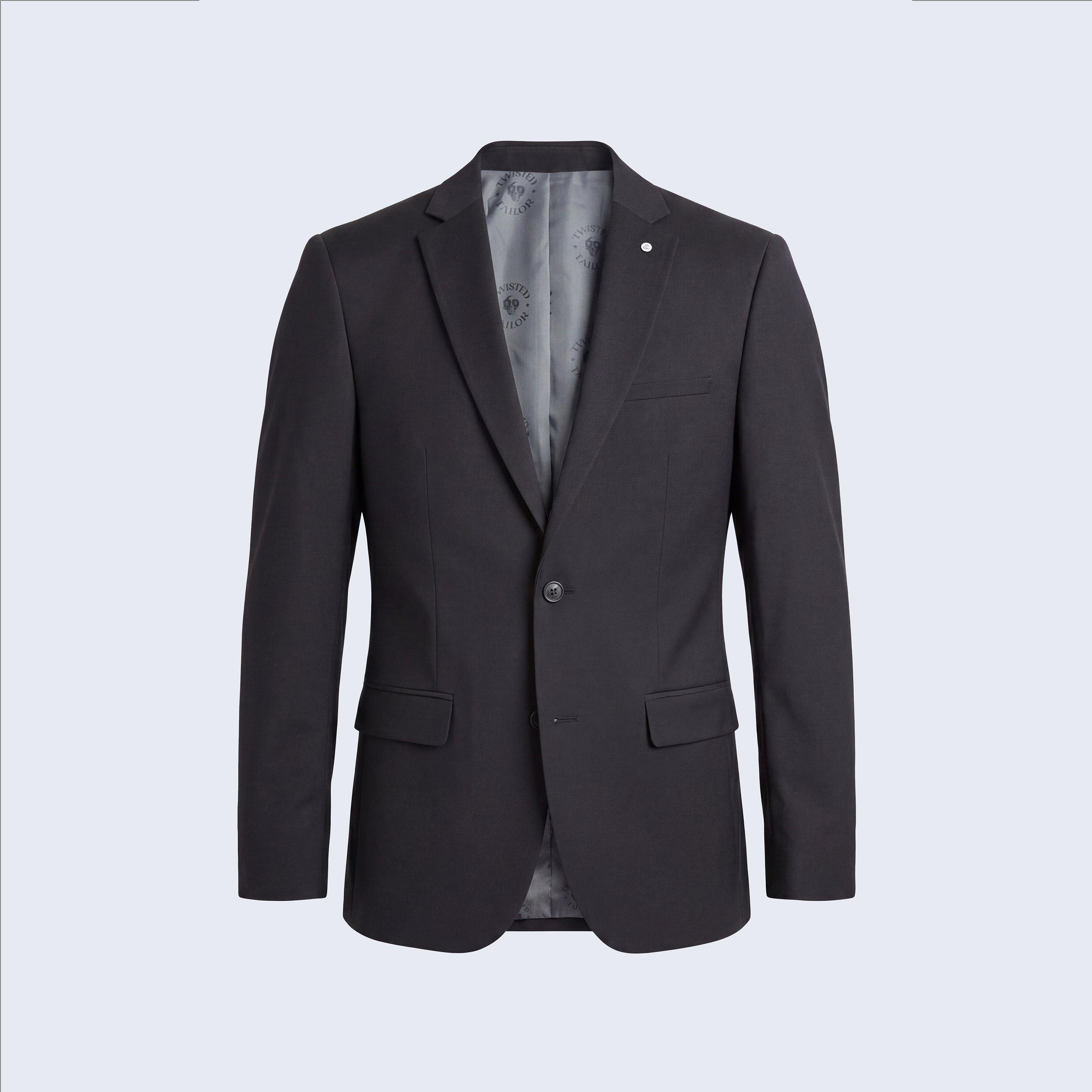 Black - Twisted Tailor - Orwell Slim Fit Suit Jacket - 1
