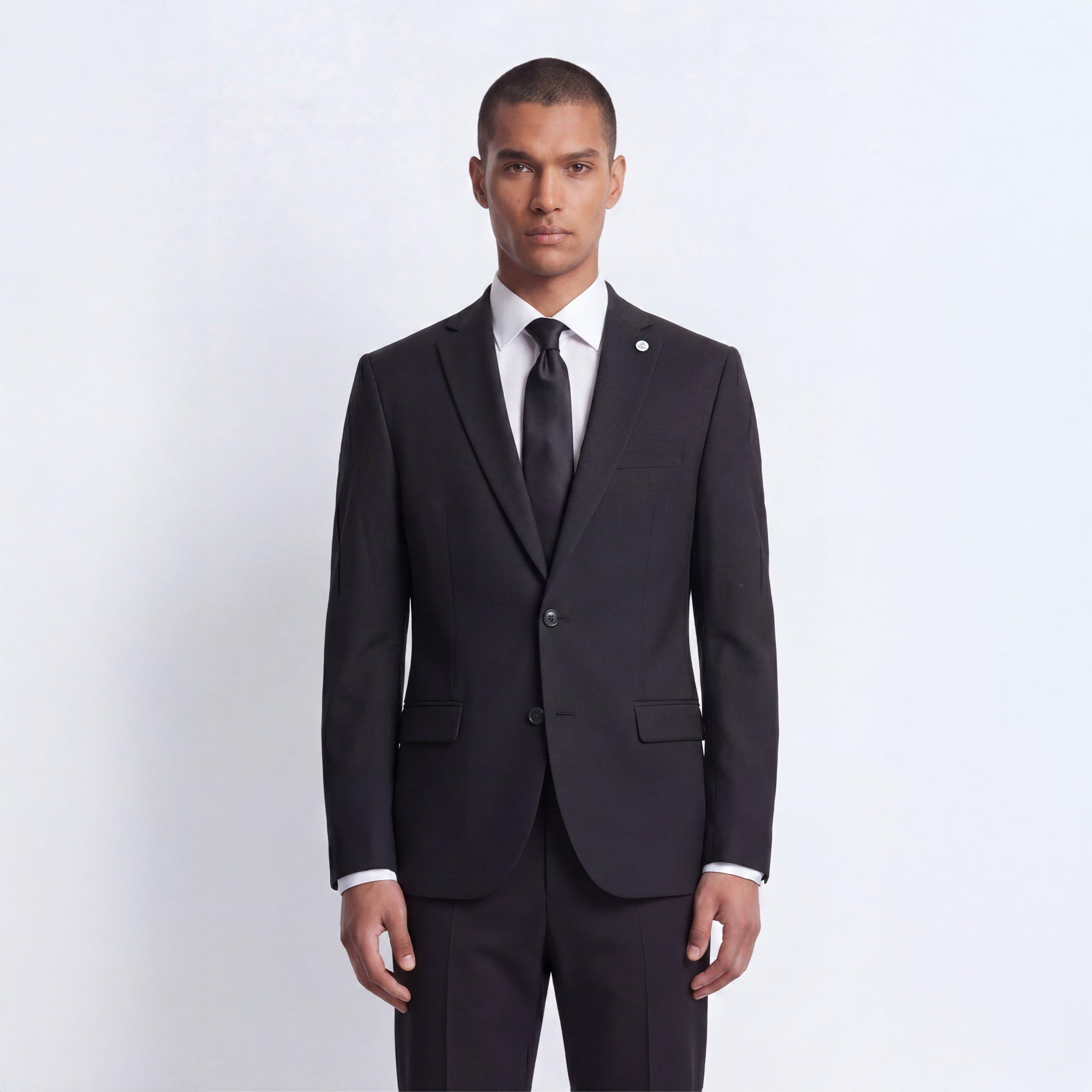 Black - Twisted Tailor - Orwell Slim Fit Suit Jacket - 2
