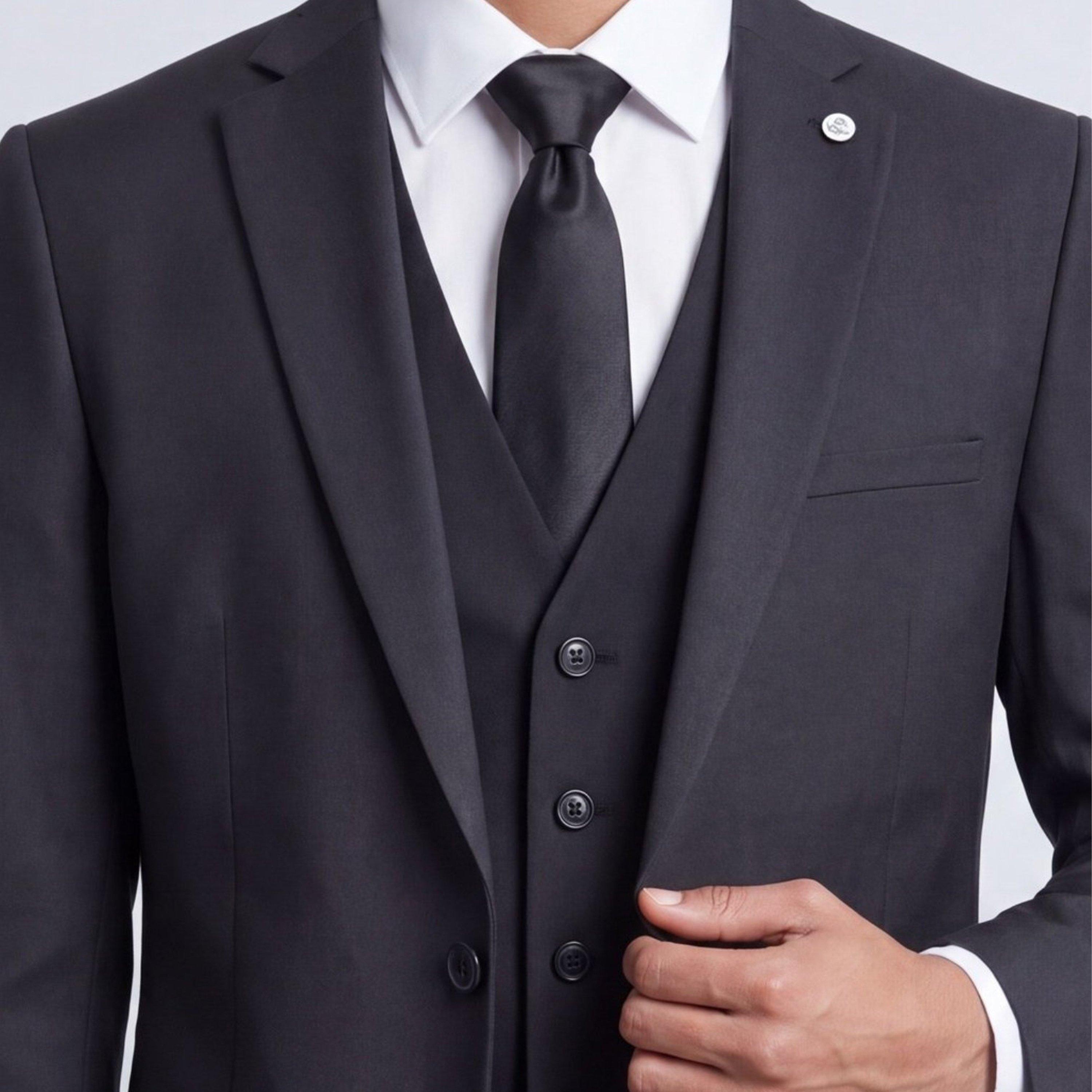 Black - Twisted Tailor - Orwell Slim Fit Suit Jacket - 4