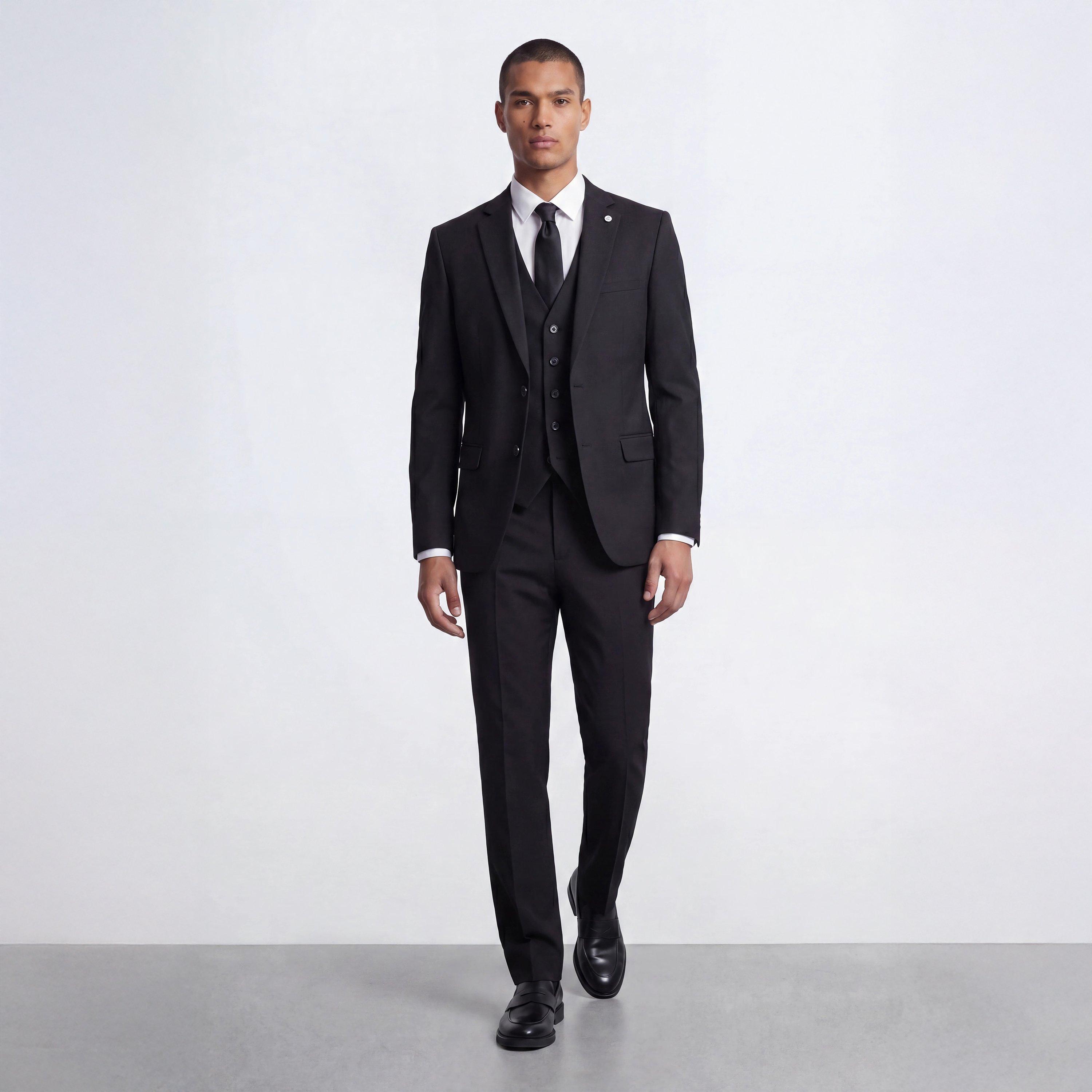 Black - Twisted Tailor - Orwell Slim Fit Suit Jacket - 6