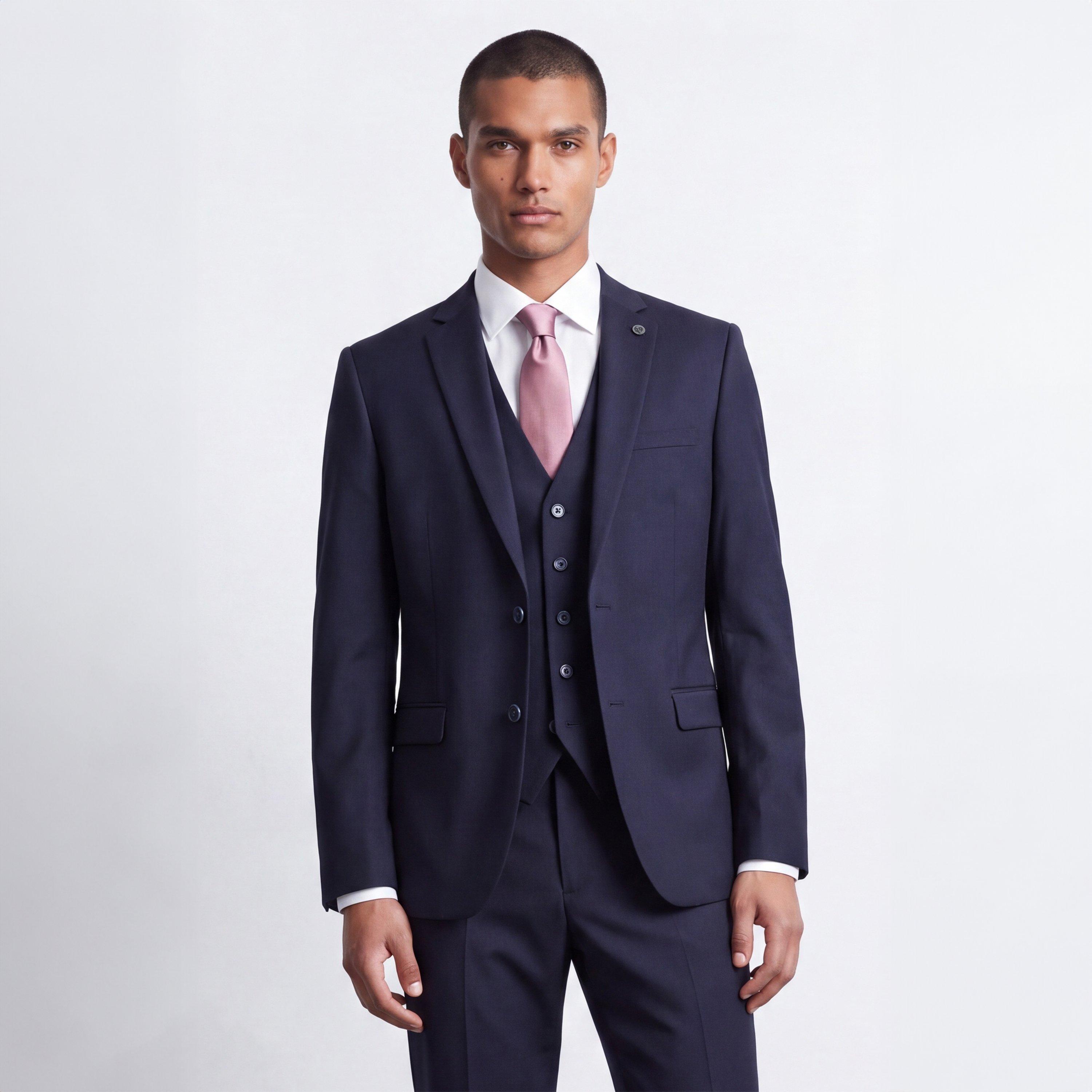 Navy - Twisted Tailor - Orwell Slim Fit Suit Jacket - 2