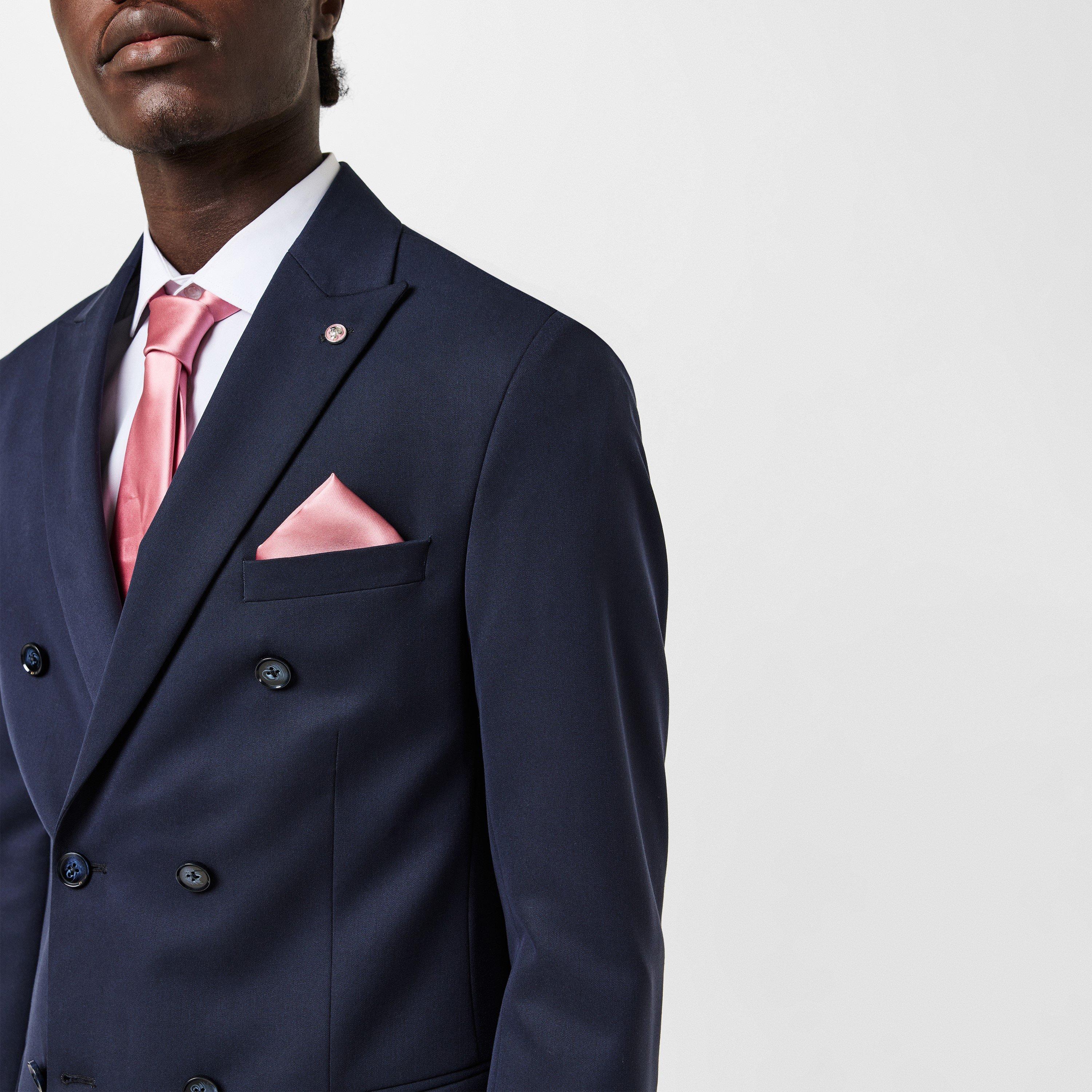 Navy - Twisted Tailor - TT Ellroy Double Breasted Jacket Mens - 5