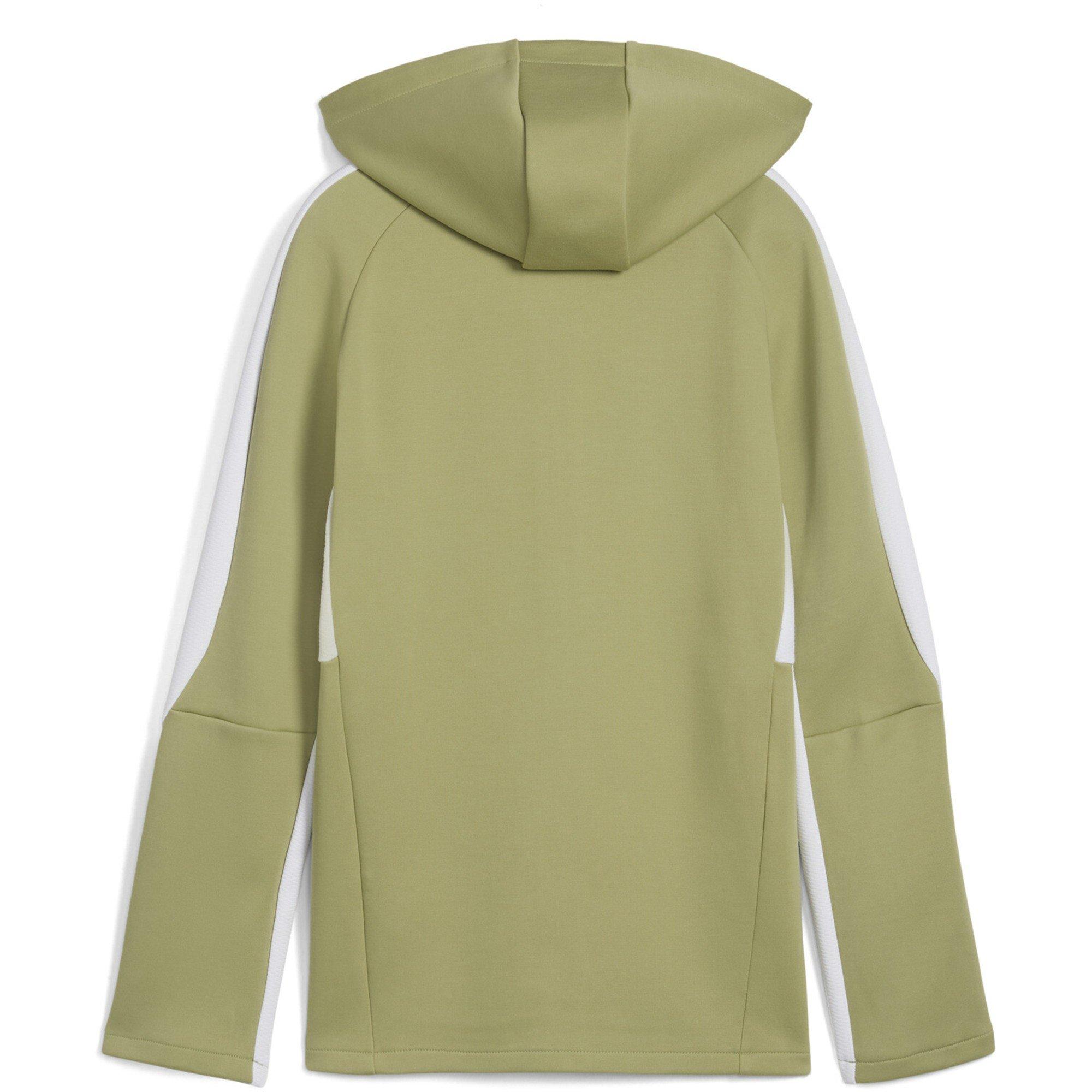 ClmngGrn-Sl-Wht - Puma - Unisex Kids' Teamevostripe Hooded Performance Tracksuit Top - 2