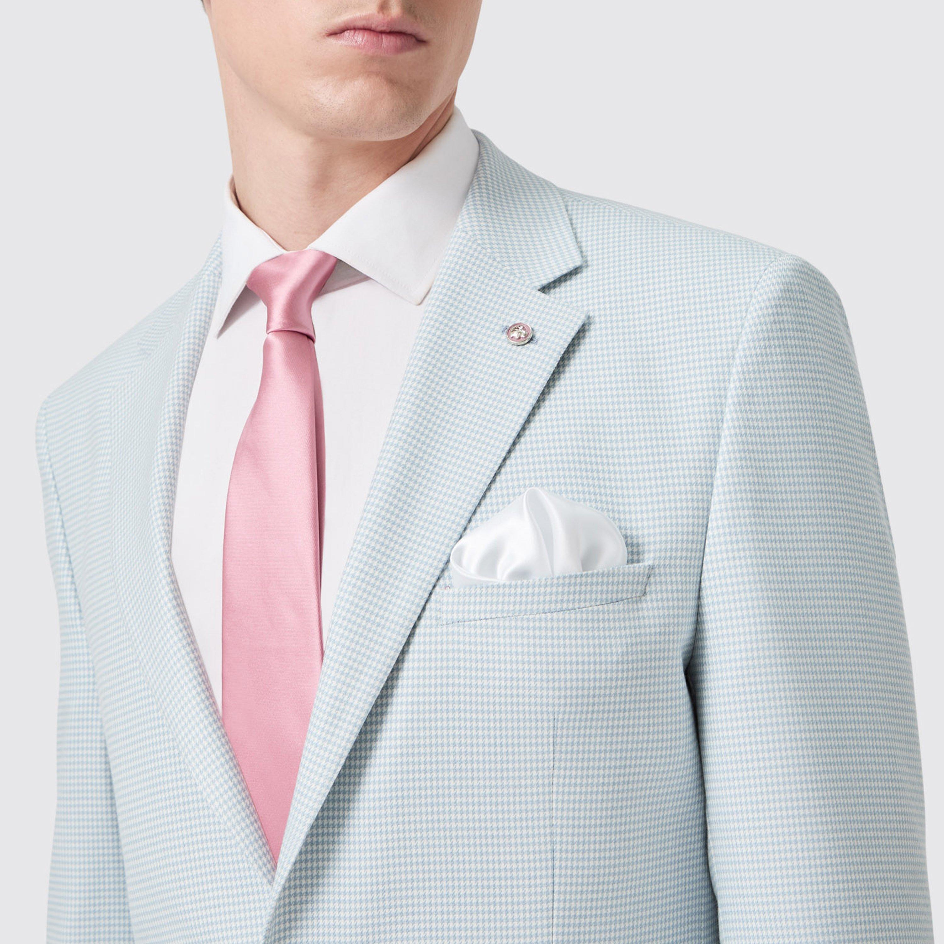 Blue PTooth - Twisted Tailor - Lansdown Slim Fit Puppytooth Jacket - 5