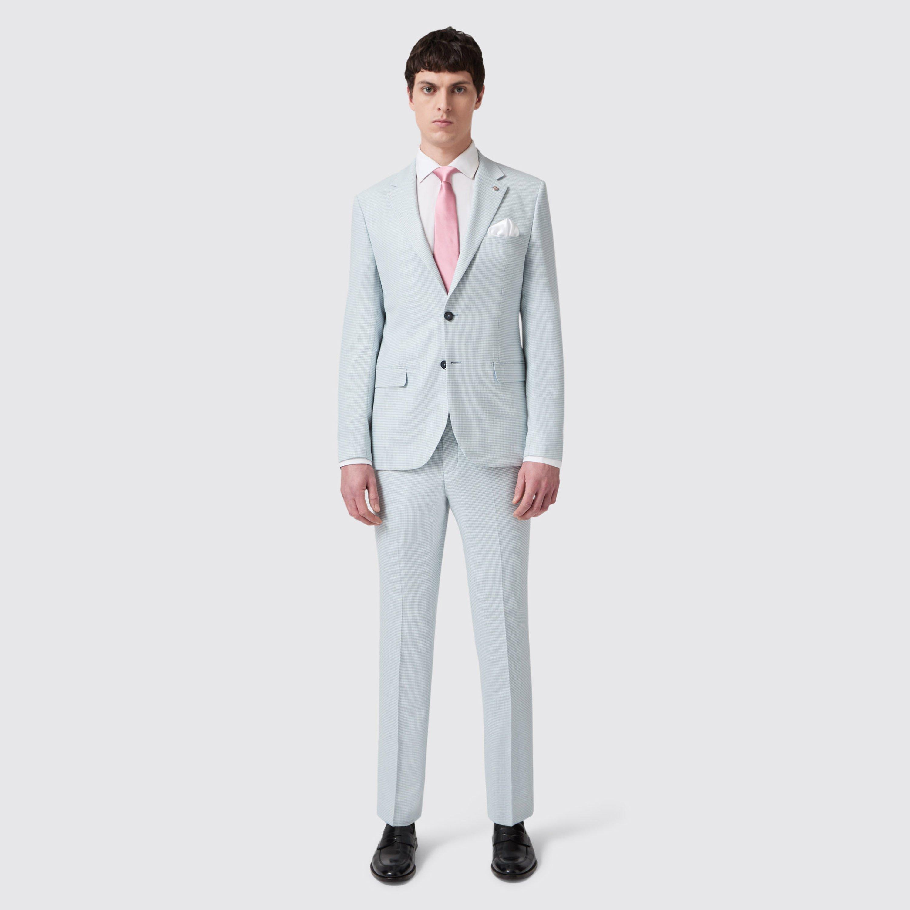 Blue PTooth - Twisted Tailor - Lansdown Slim Fit Puppytooth Jacket - 6