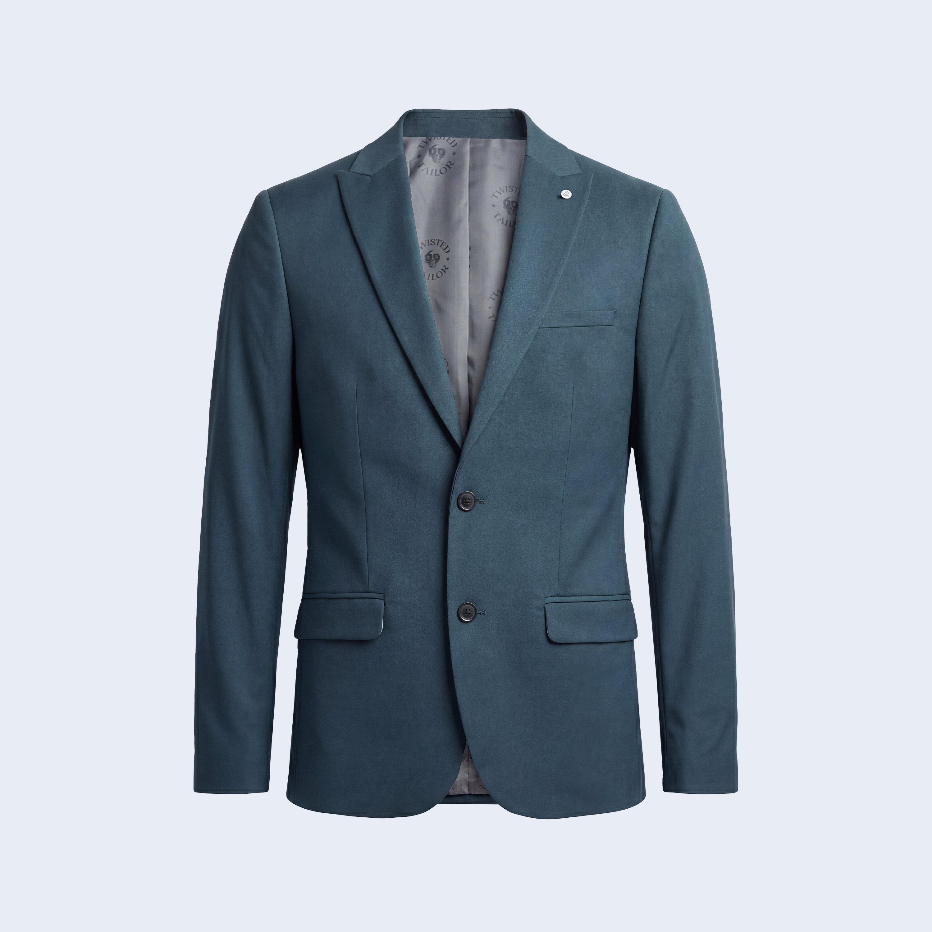 Bottle Green - Twisted Tailor - Winslow Slim Fit Suit Jacket - 1