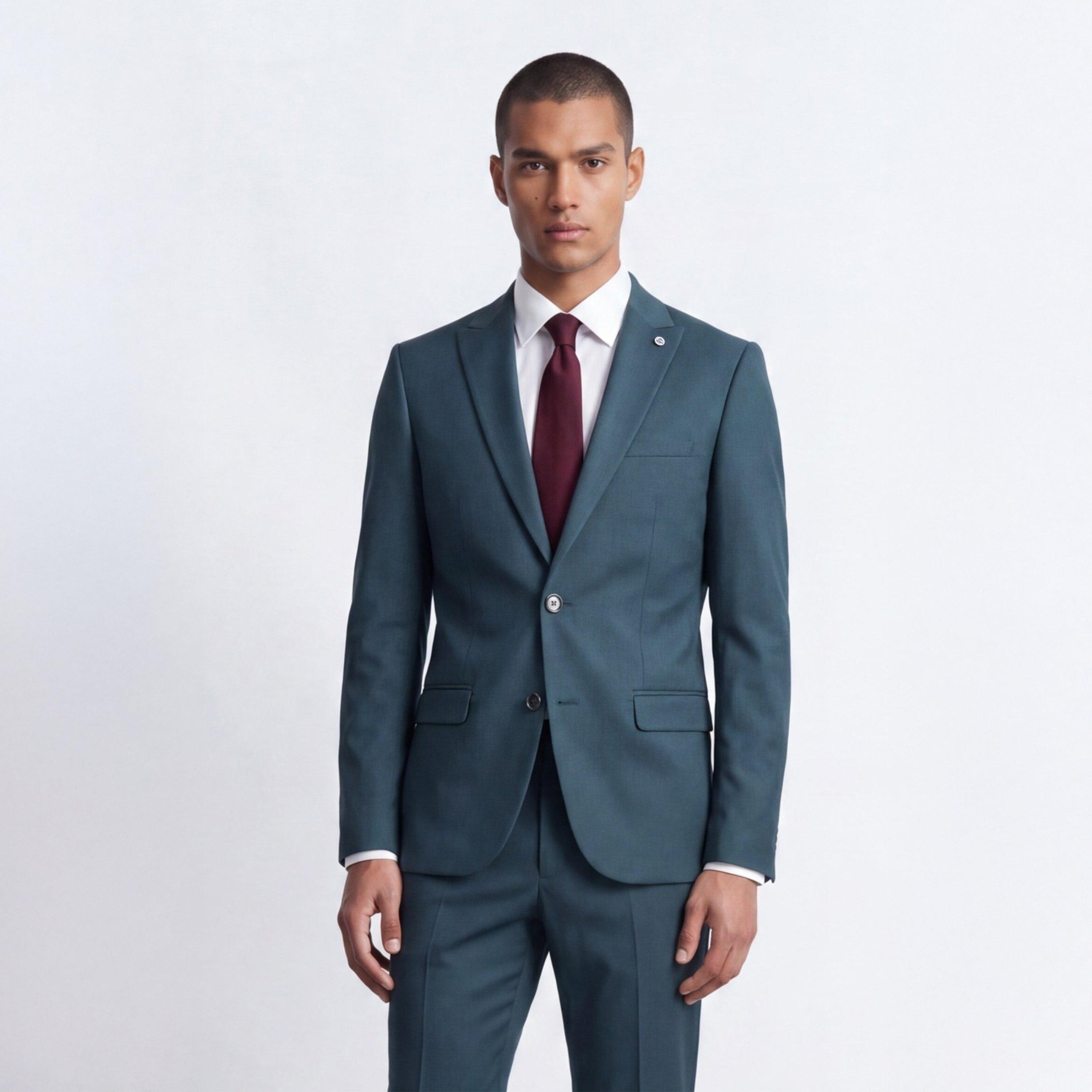 Bottle Green - Twisted Tailor - Winslow Slim Fit Suit Jacket - 2