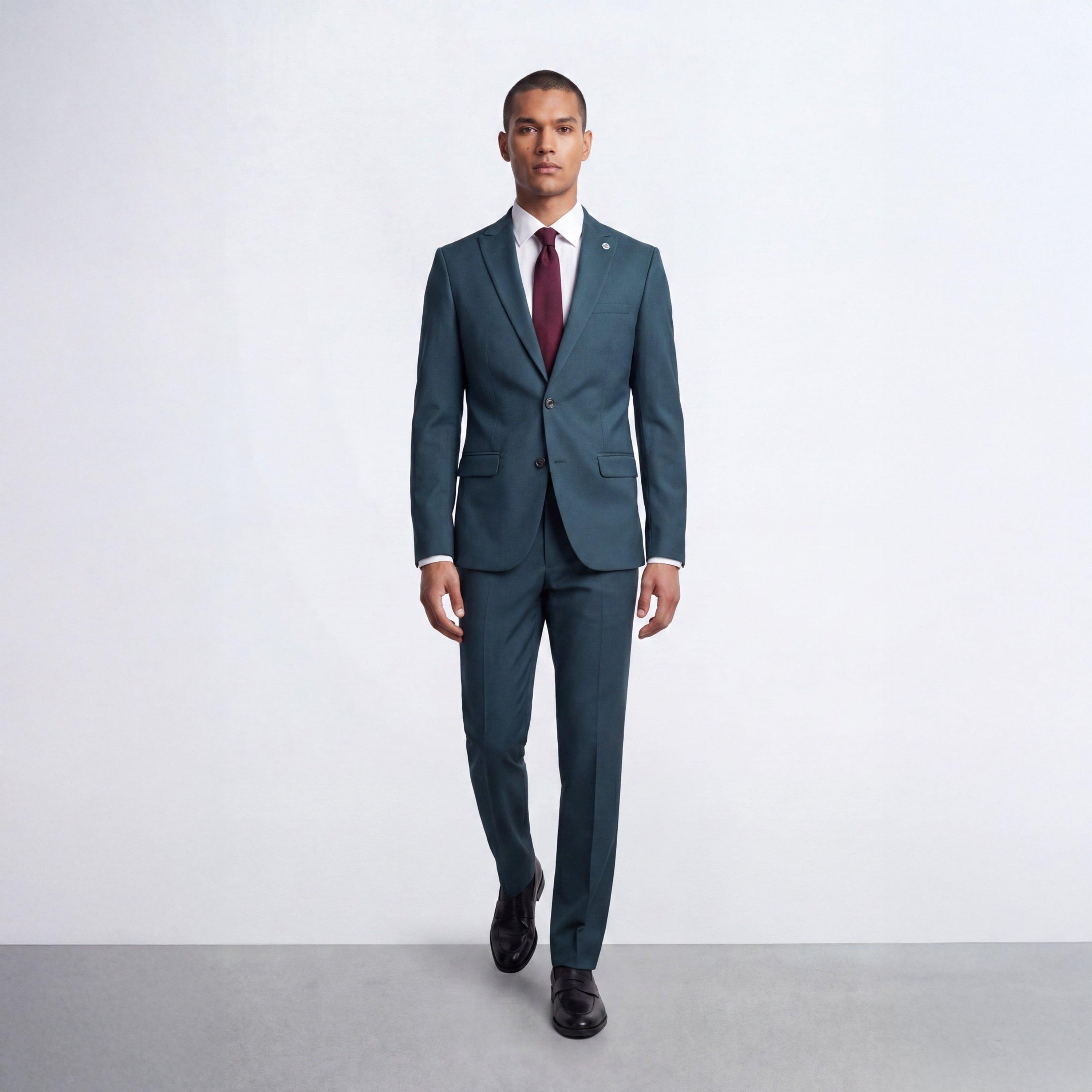 Bottle Green - Twisted Tailor - Winslow Slim Fit Suit Jacket - 5