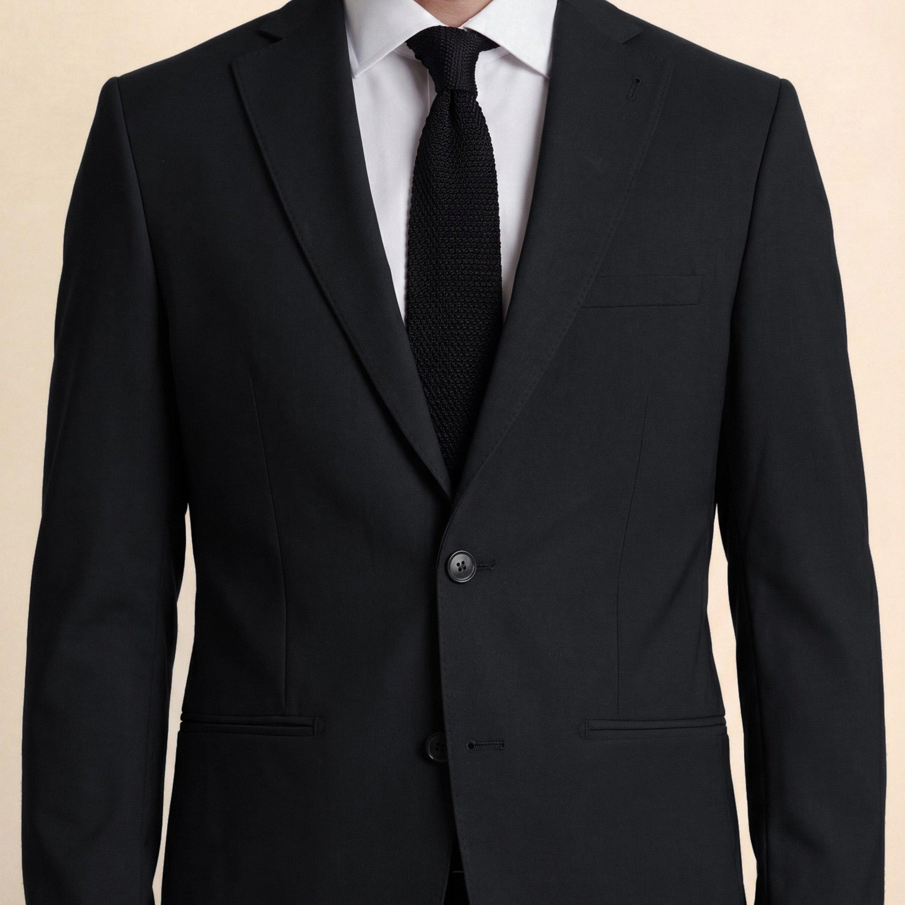 Black - Without Prejudice - Willesden Slim Fit Performance Suit Jacket - 5