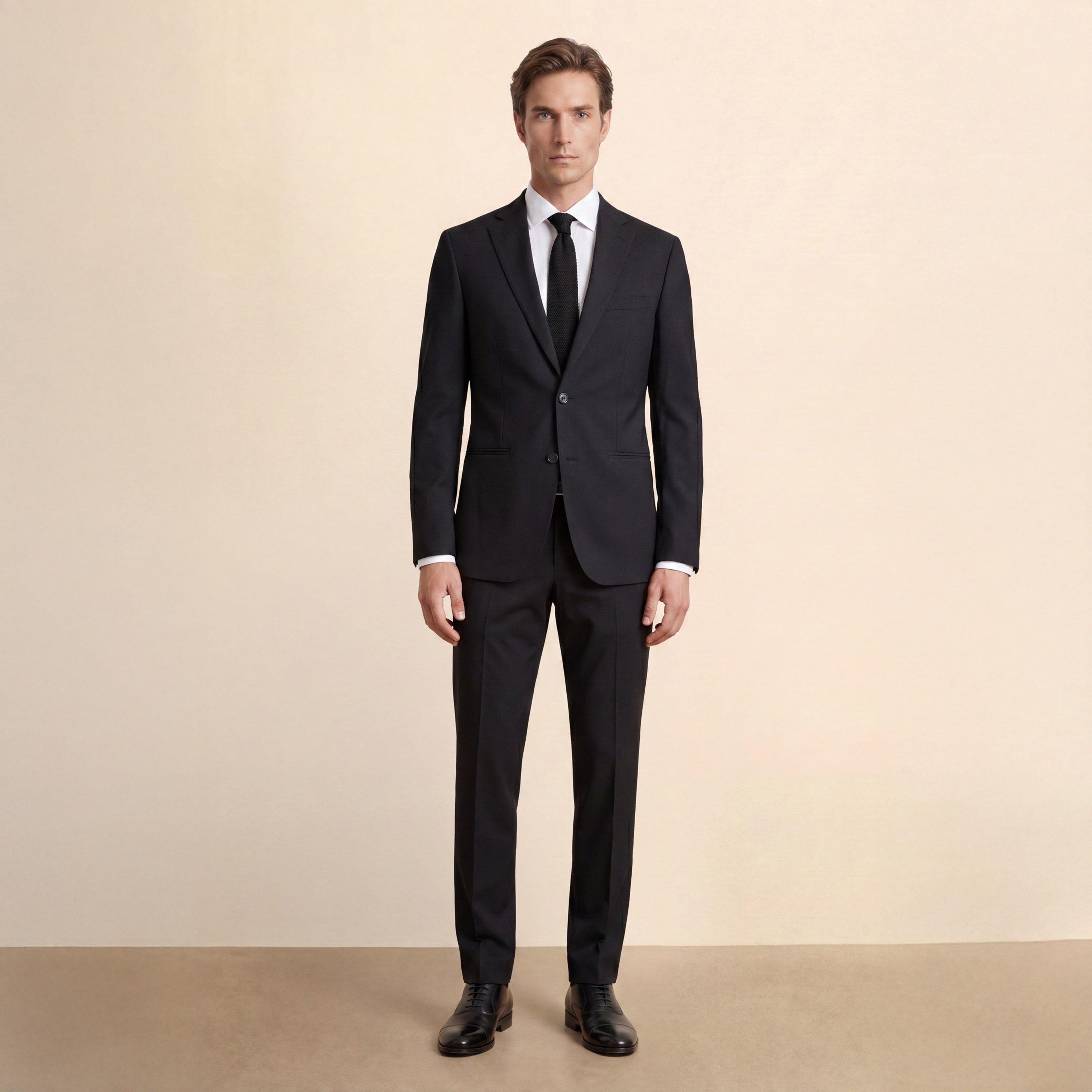 Black - Without Prejudice - Willesden Slim Fit Performance Suit Jacket - 6