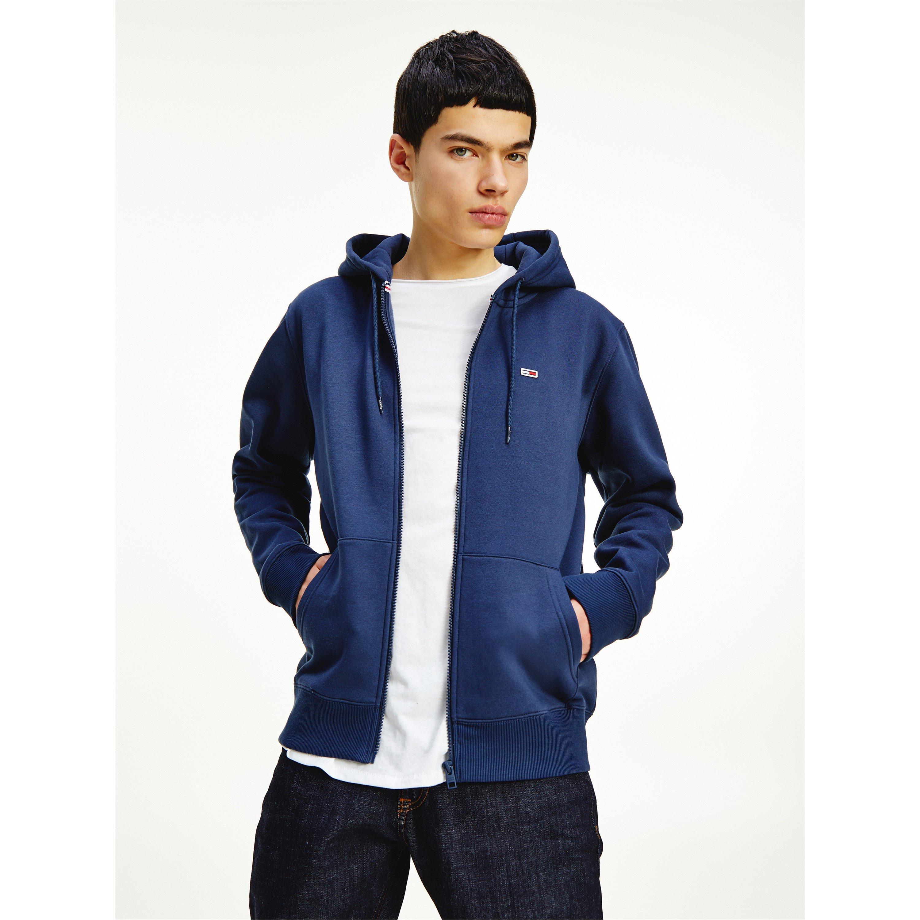Marineblå - Tommy Jeans - Basic Zip Hoodie - 3