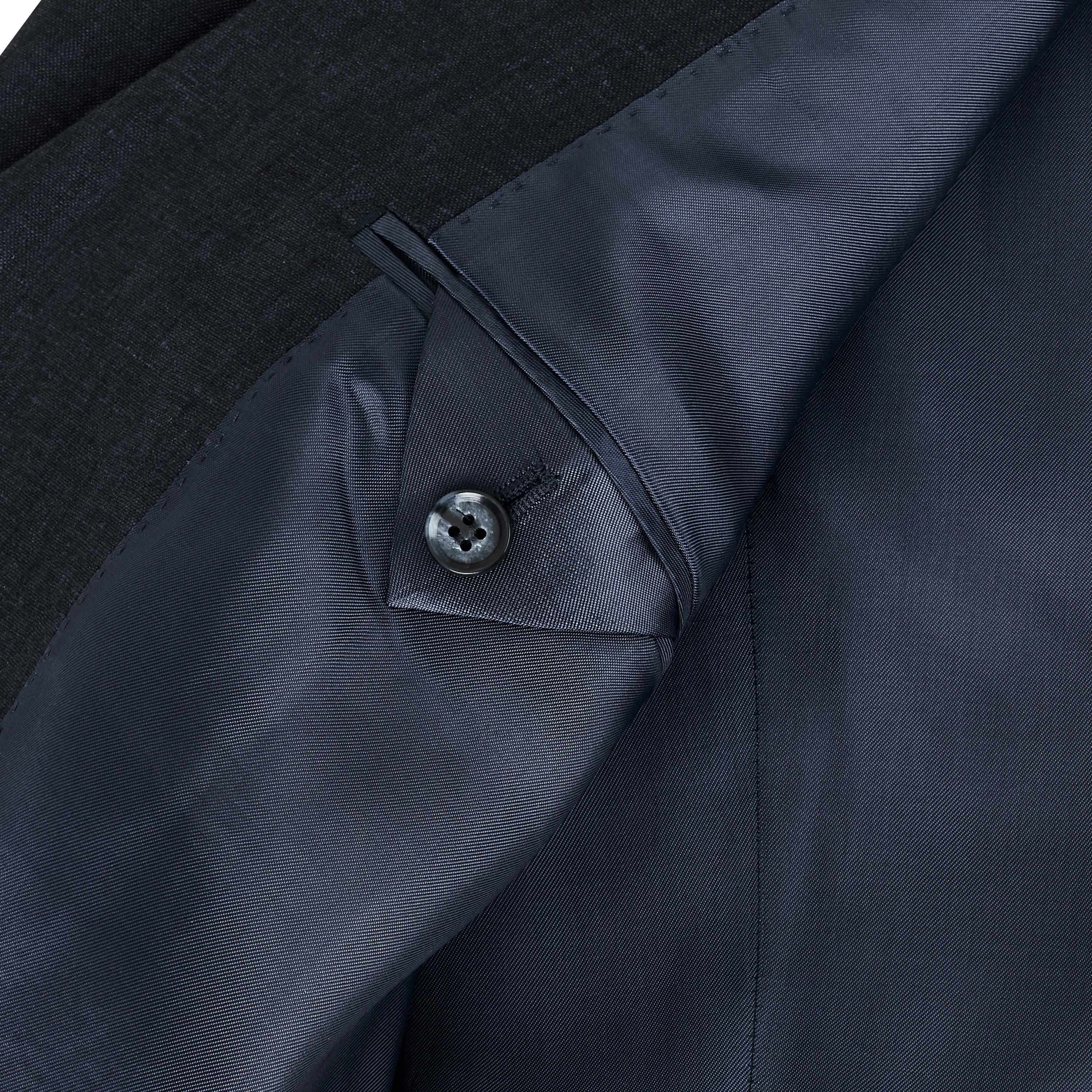 Navy Linen - Without Prejudice - Frith Slim Fit Linen Jacket - 9