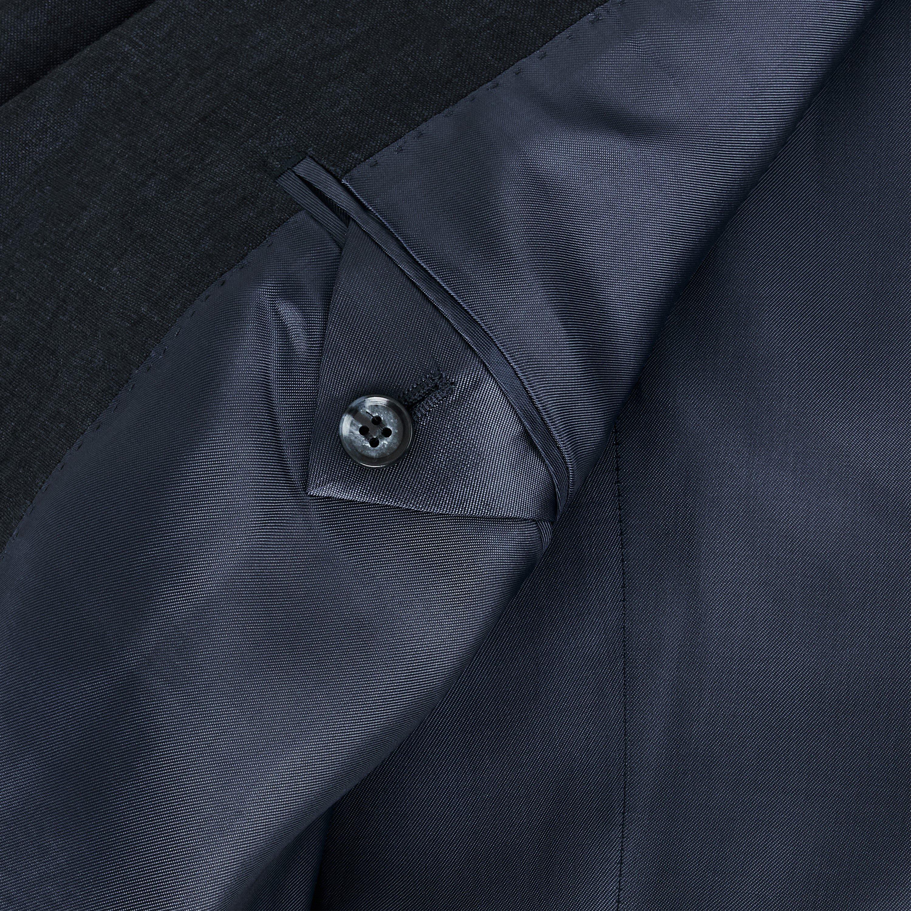 Navy Linen - Without Prejudice - Frith Slim Fit Linen Jacket - 5