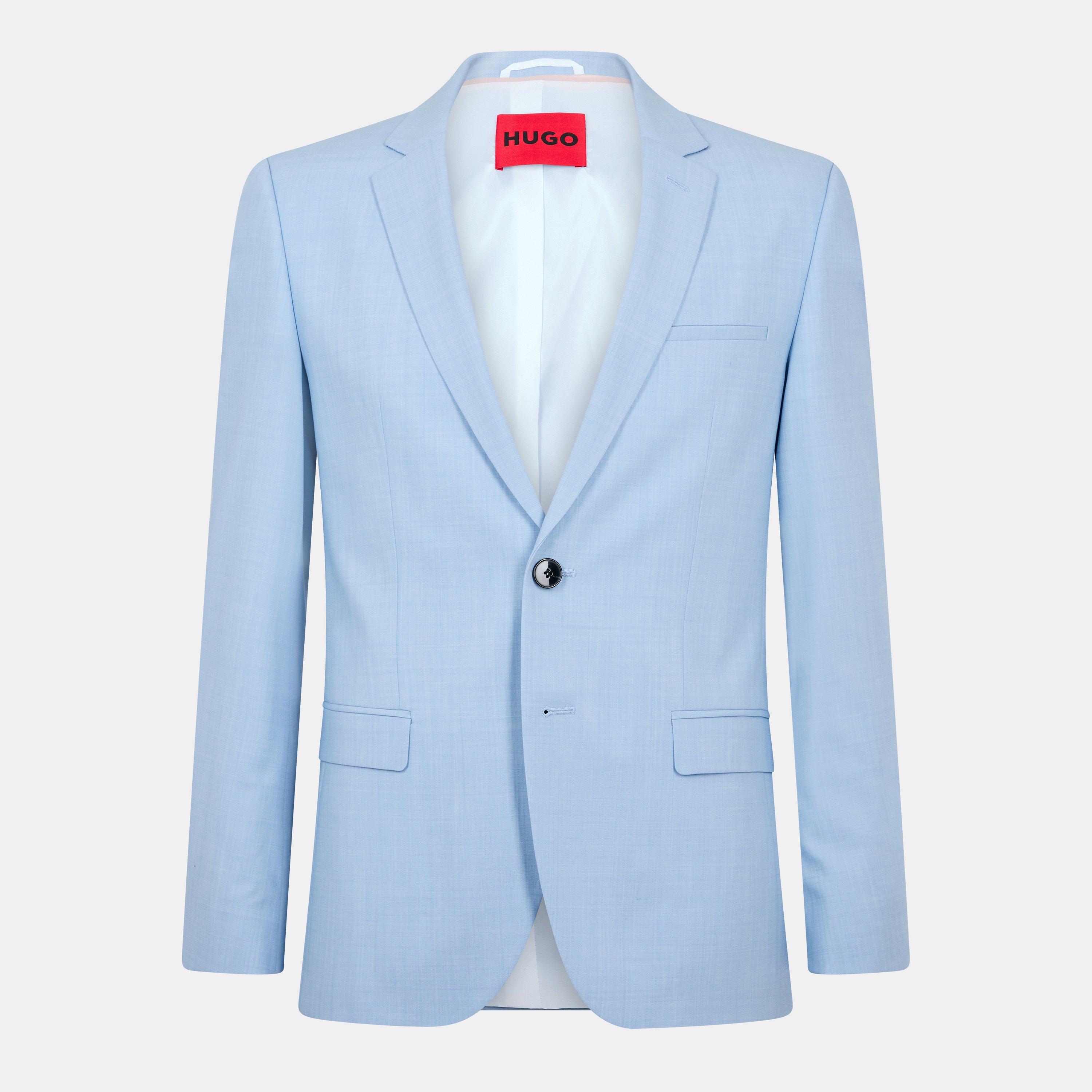 Pastel Blue - Hugo - Men's Suit Jacket - 1
