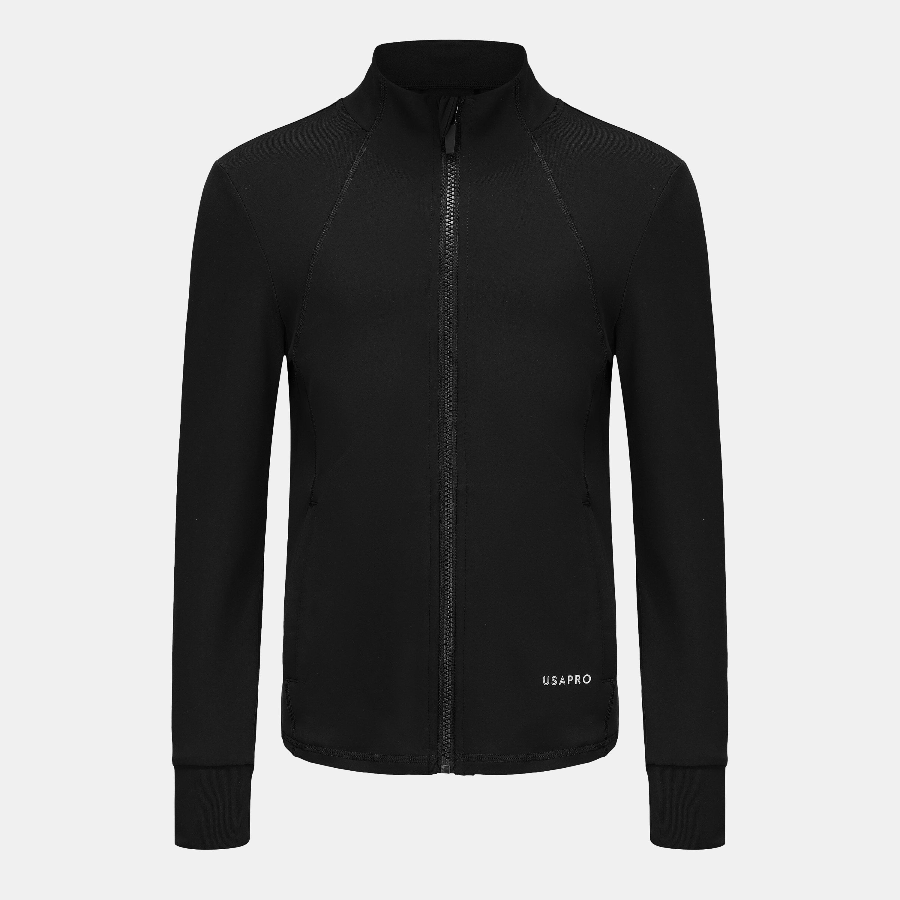 Black - USA Pro - Training Fitness Jacket Juniors - 1