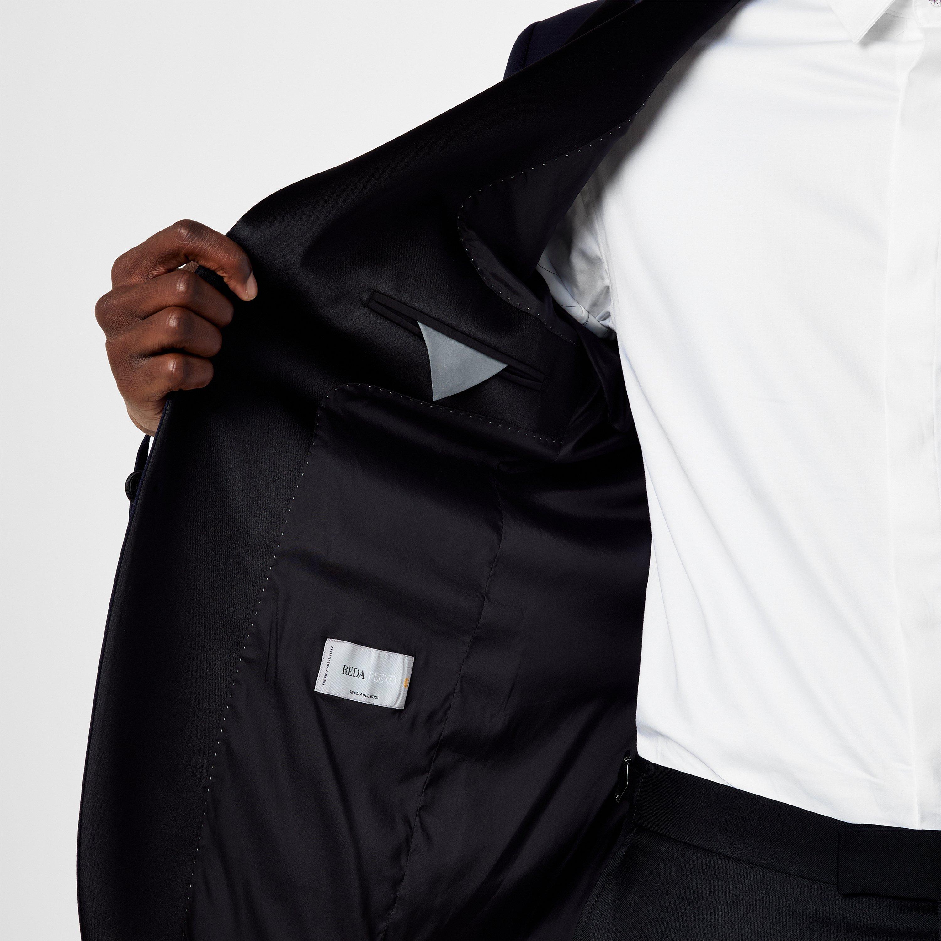 Navy - Richard James - Rivulet Tuxedo Jacket - 4