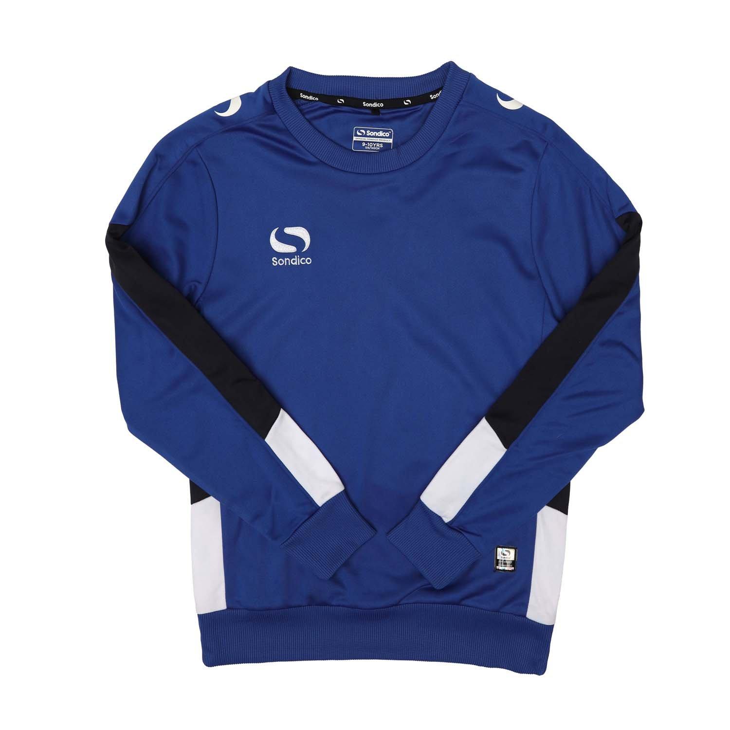 Sondico Boys Performance Crew Sweatshirt - Royal/Navy/Wht - 5-6 (XS)