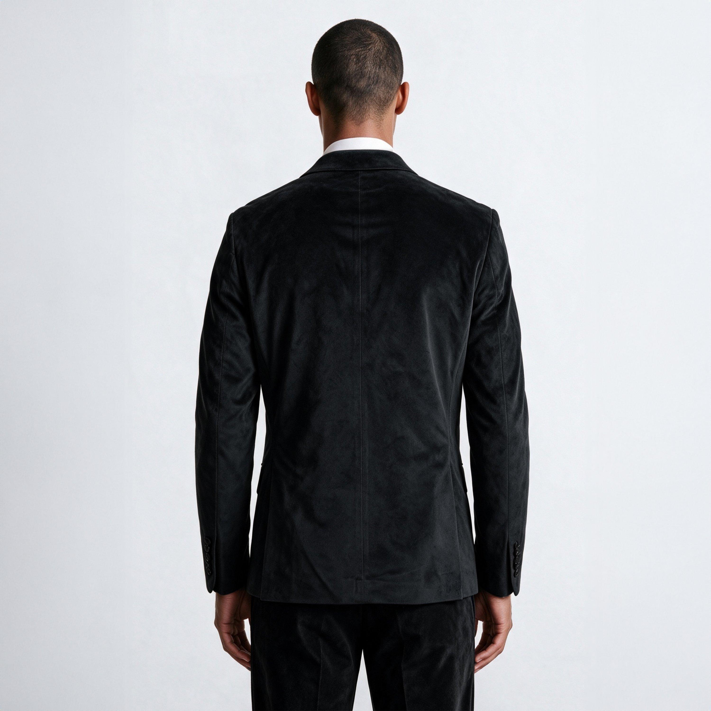 Black - Twisted Tailor - Stallone Slim Fit Double Breasted Tux Jacket - 3