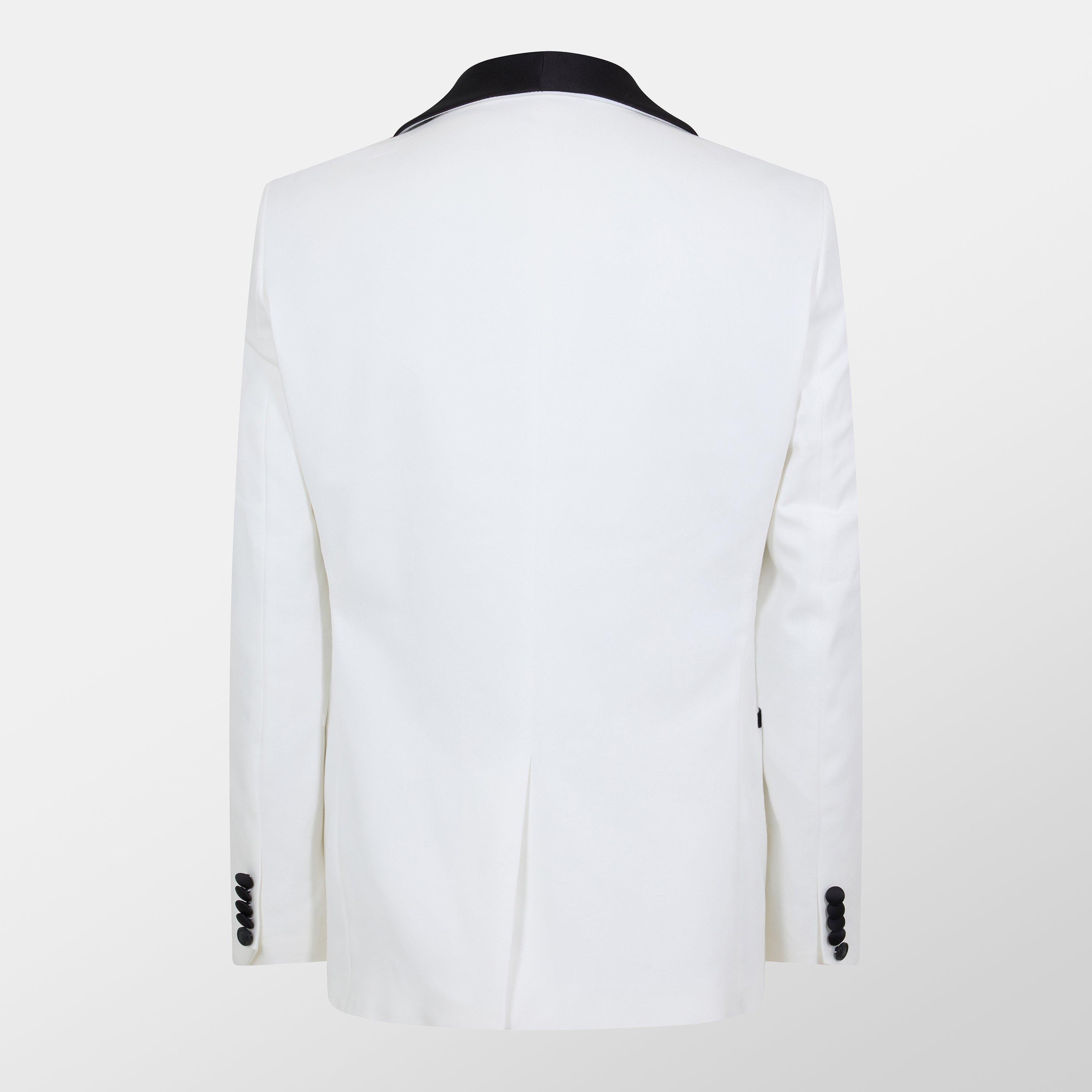 White - Twisted Tailor - Stanhope Slim Fit Tux Jacket - 2