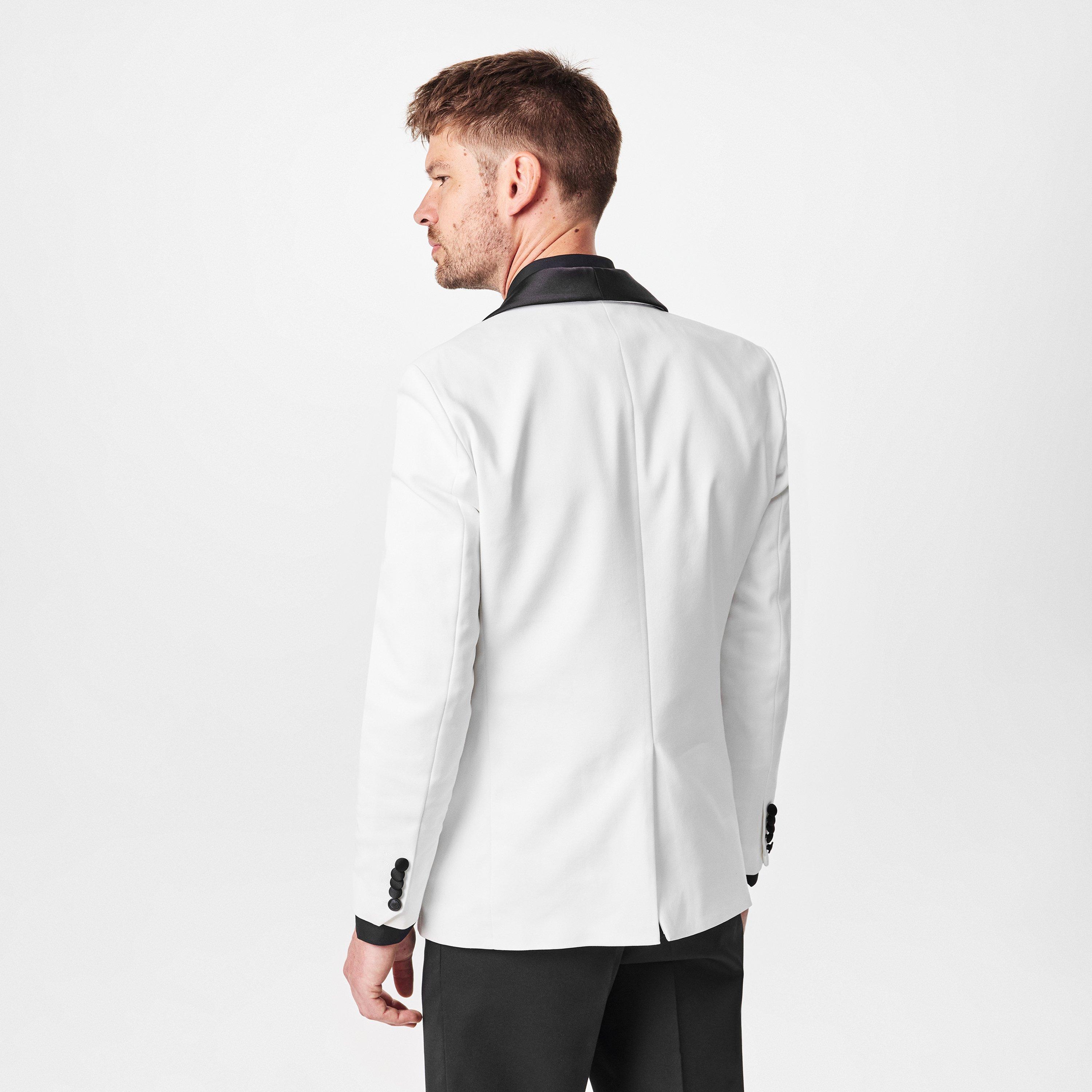 White - Twisted Tailor - Stanhope Slim Fit Tux Jacket - 4