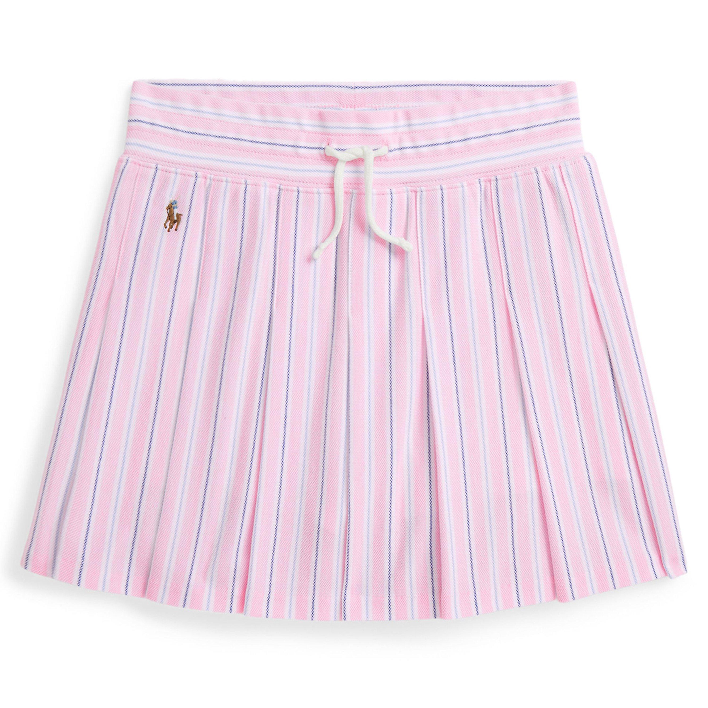 Lgt Pink Stripe - Polo Ralph Lauren - Kids' Hidden Shorts Skort - 1