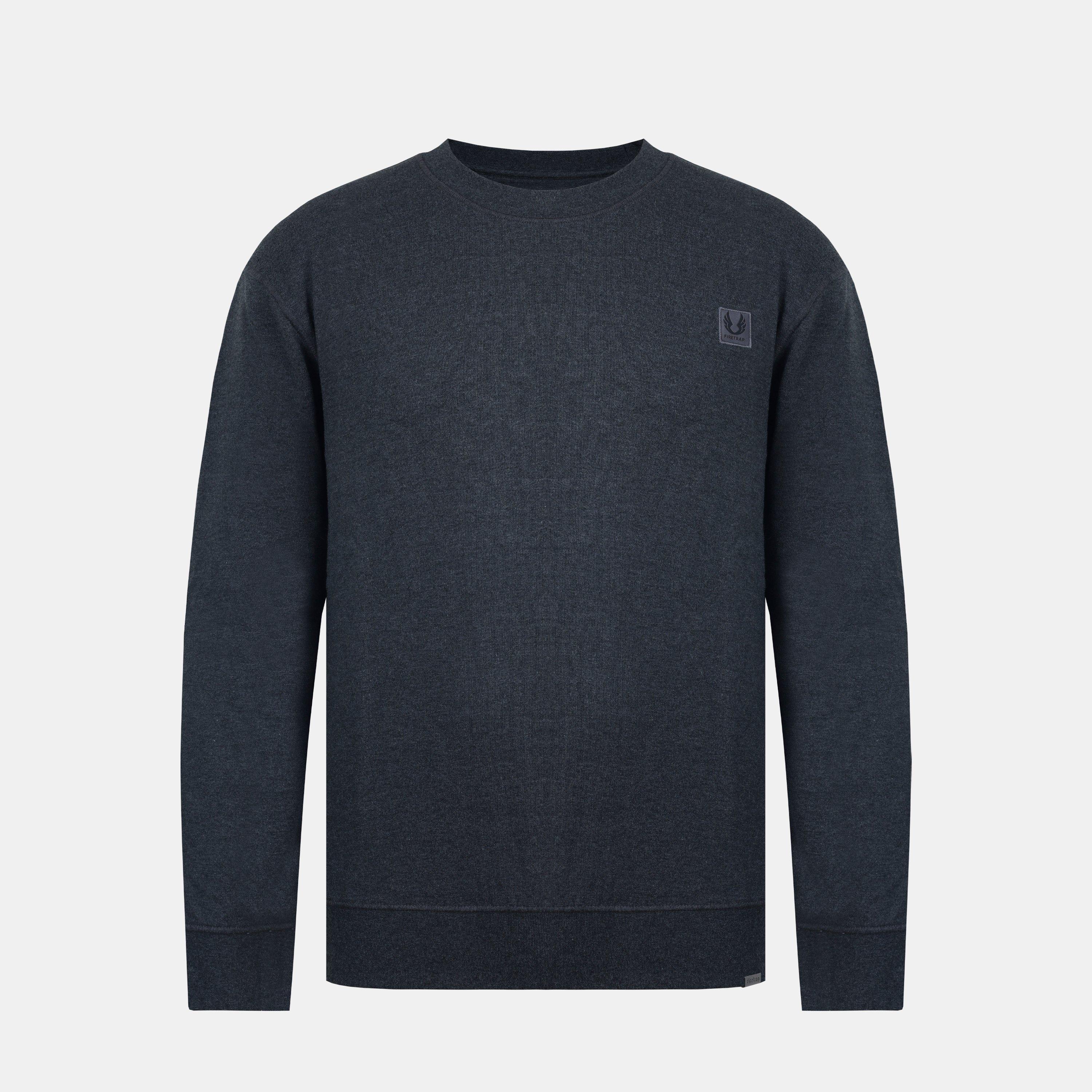 Firetrap Men's Crew Sweatshirt - Charcoal Marl - S