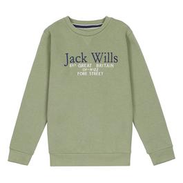 Jack Wills JW Script Crew Sweatshirt Junior Boys