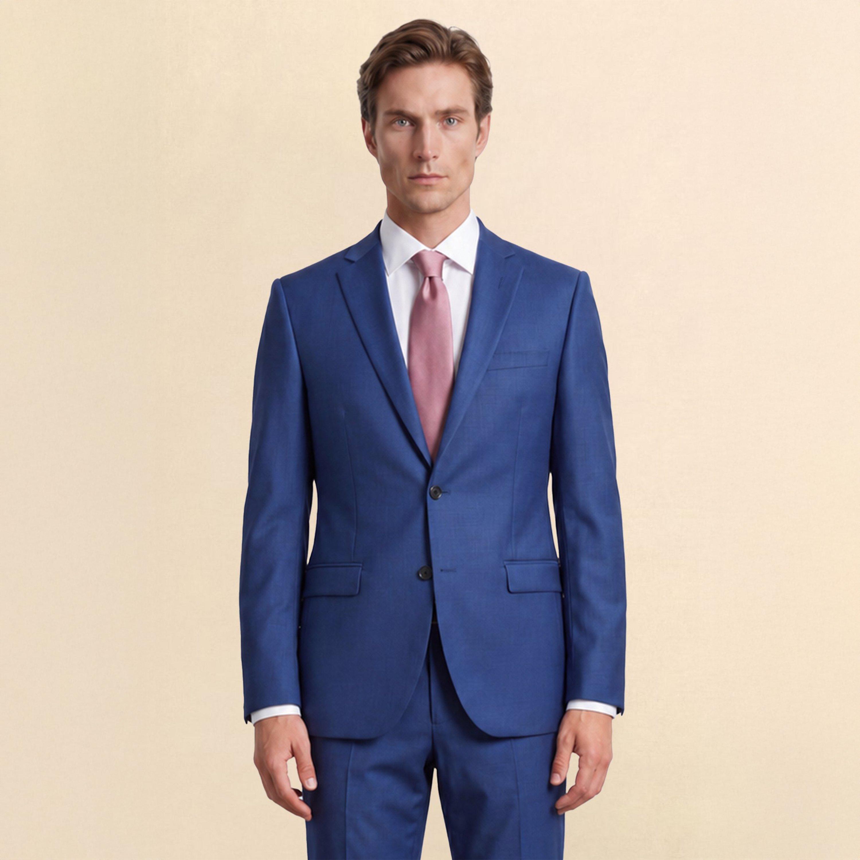 Royal Blue - Without Prejudice - Harrow Slim Fit Blue Suit Jacket - 2