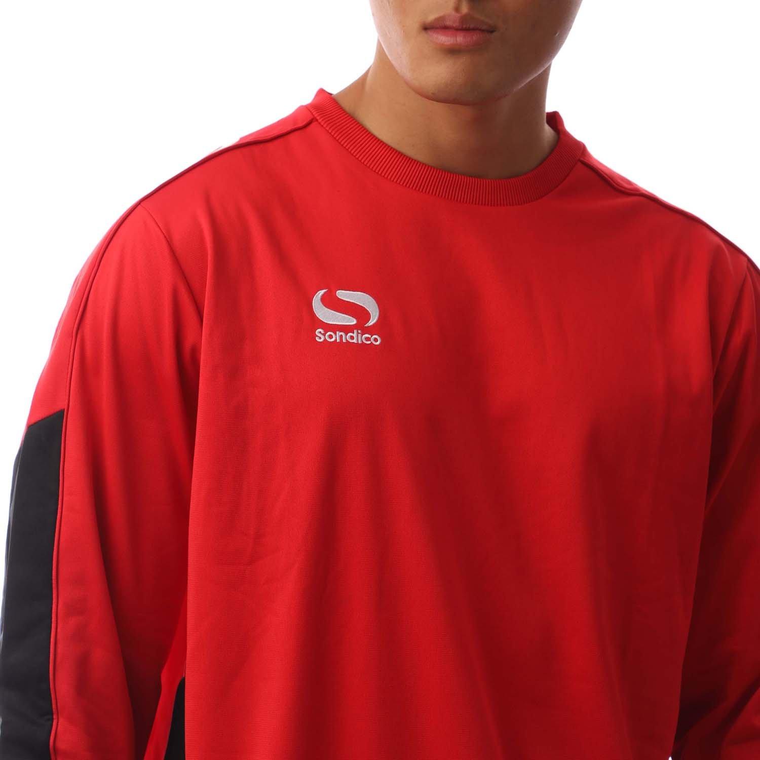 Red/White/Blk - Sondico - Men's Performance Crew Sweatshirt - 2