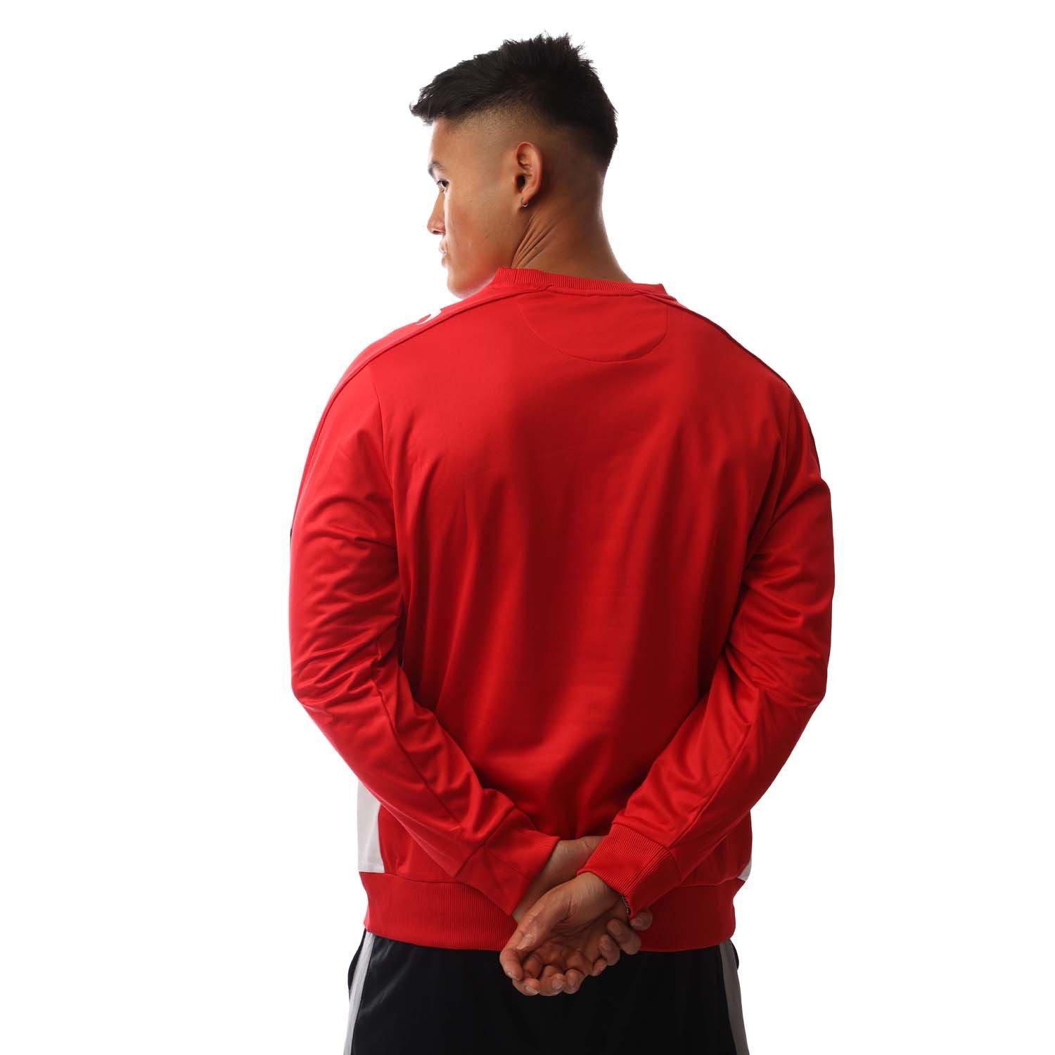 Red/White/Blk - Sondico - Men's Performance Crew Sweatshirt - 3