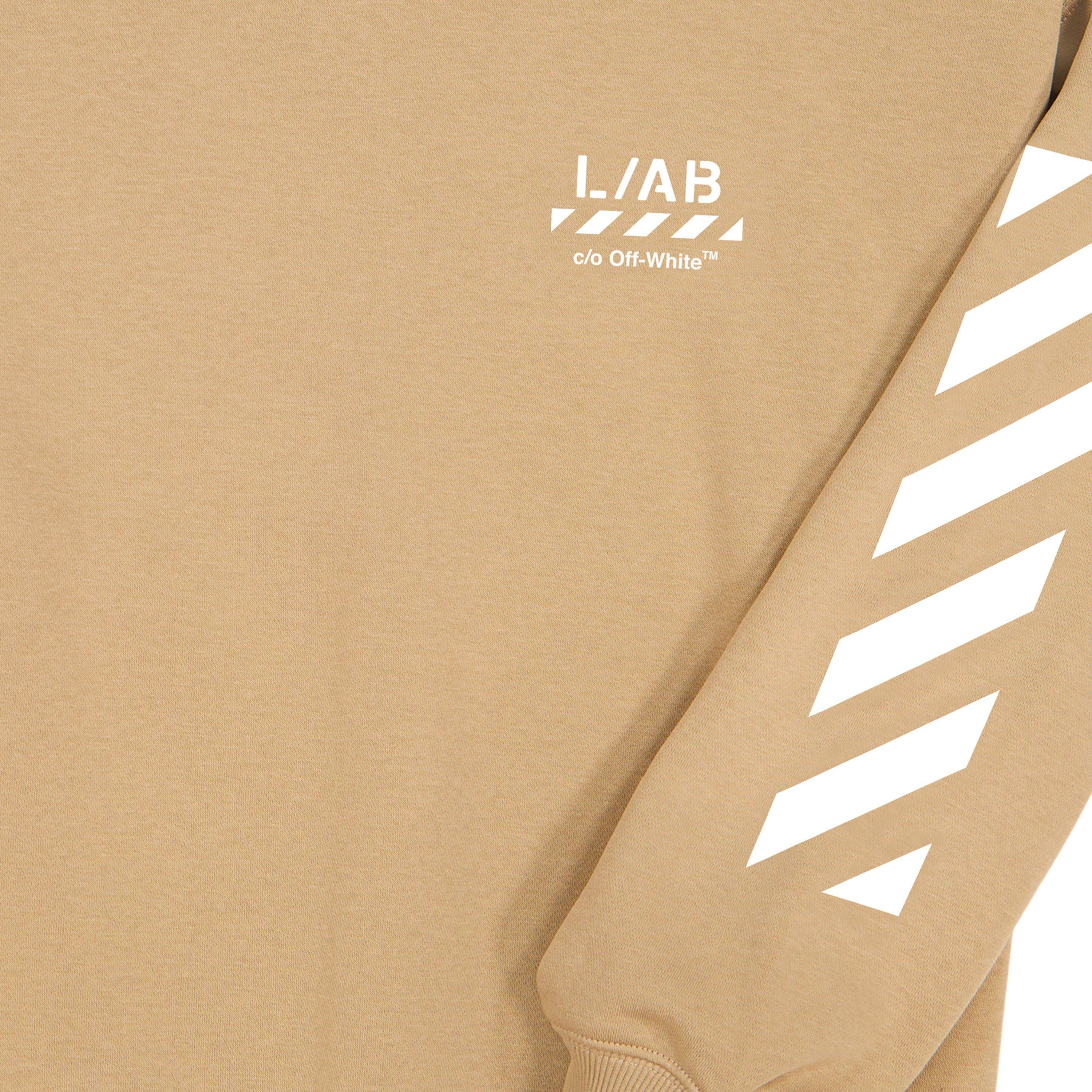 Cornstalk - L AB Off White - Kids' Small Logo Long-Sleeve Crew Sweater - 2