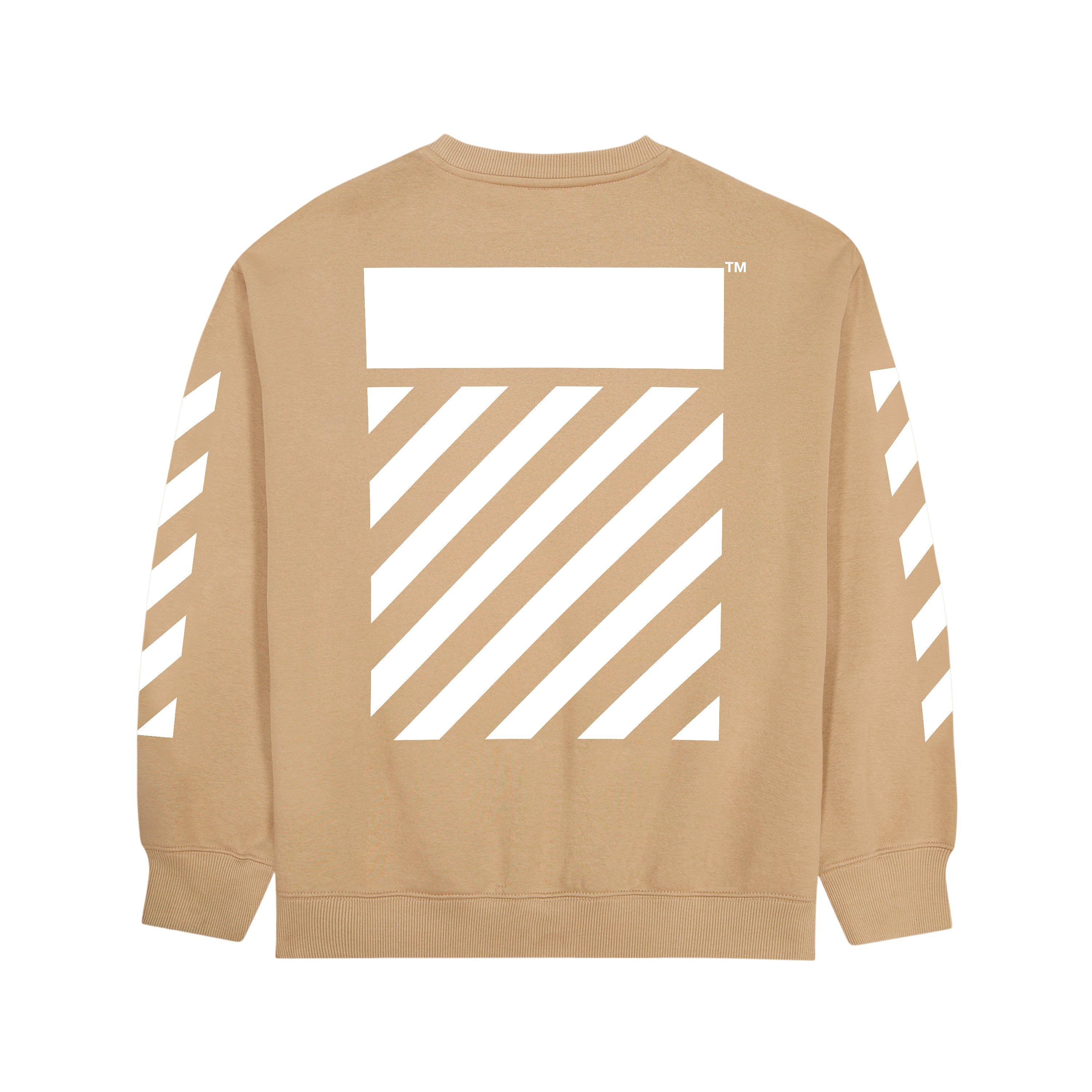 Cornstalk - L AB Off White - Kids' Small Logo Long-Sleeve Crew Sweater - 3